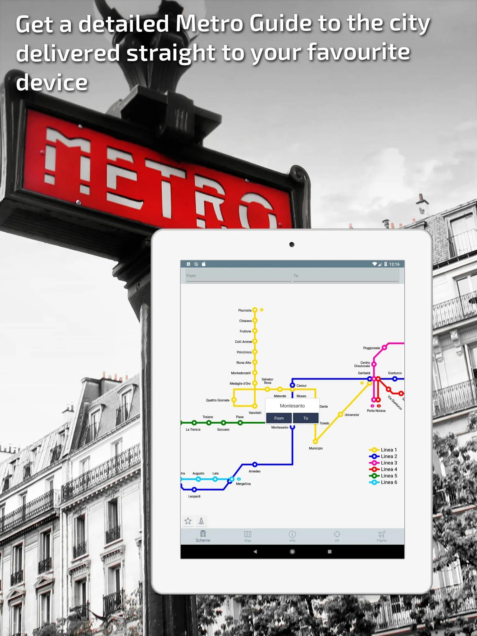 Naples Metro Guide and Planner | Indus Appstore | Screenshot