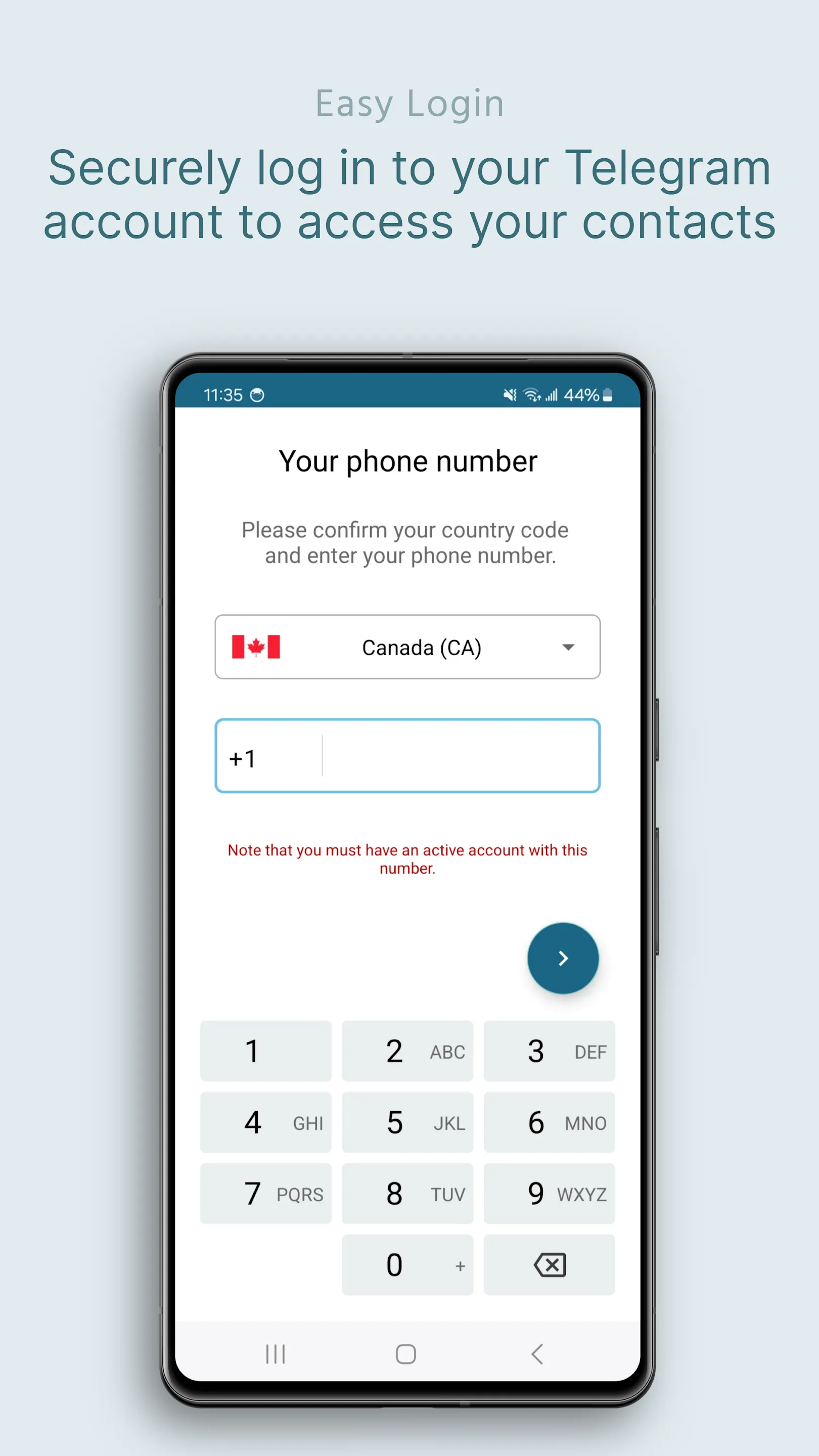 Telegram Contact Recovery | Indus Appstore | Screenshot