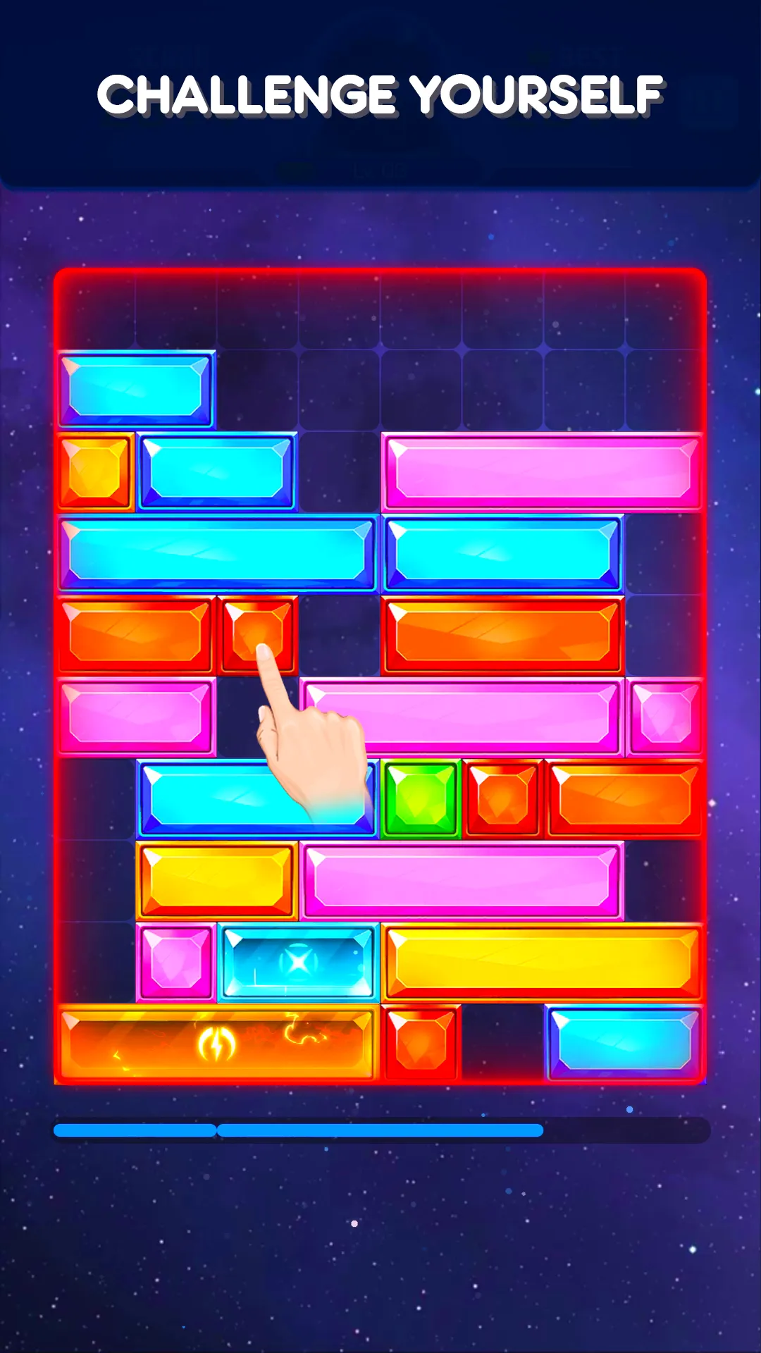 Jewel Slider: Drop Down Puzzle | Indus Appstore | Screenshot