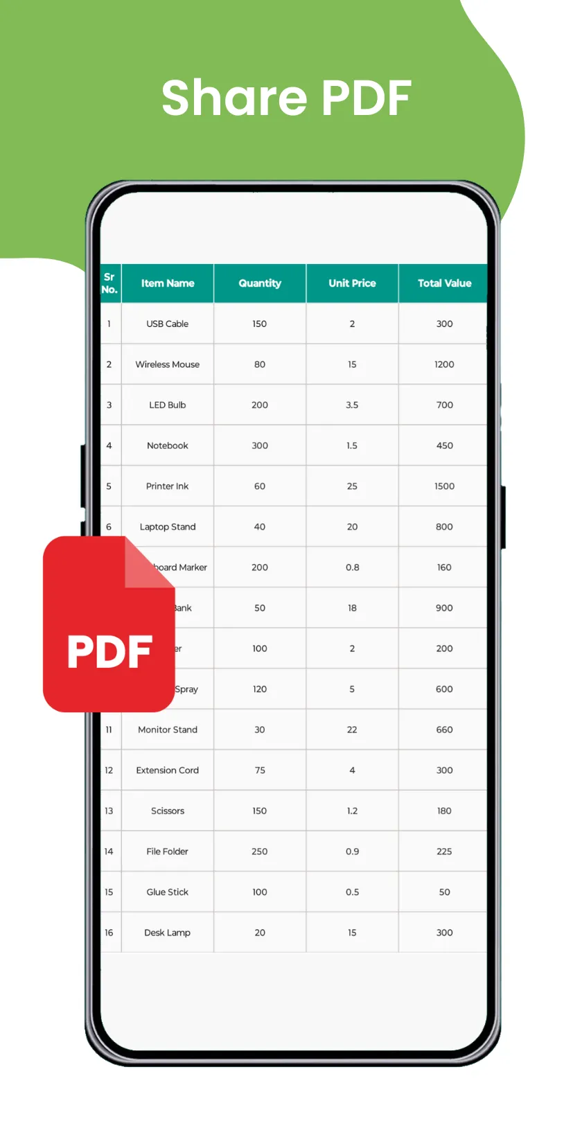 Excelled: Excel Sheet Maker | Indus Appstore | Screenshot