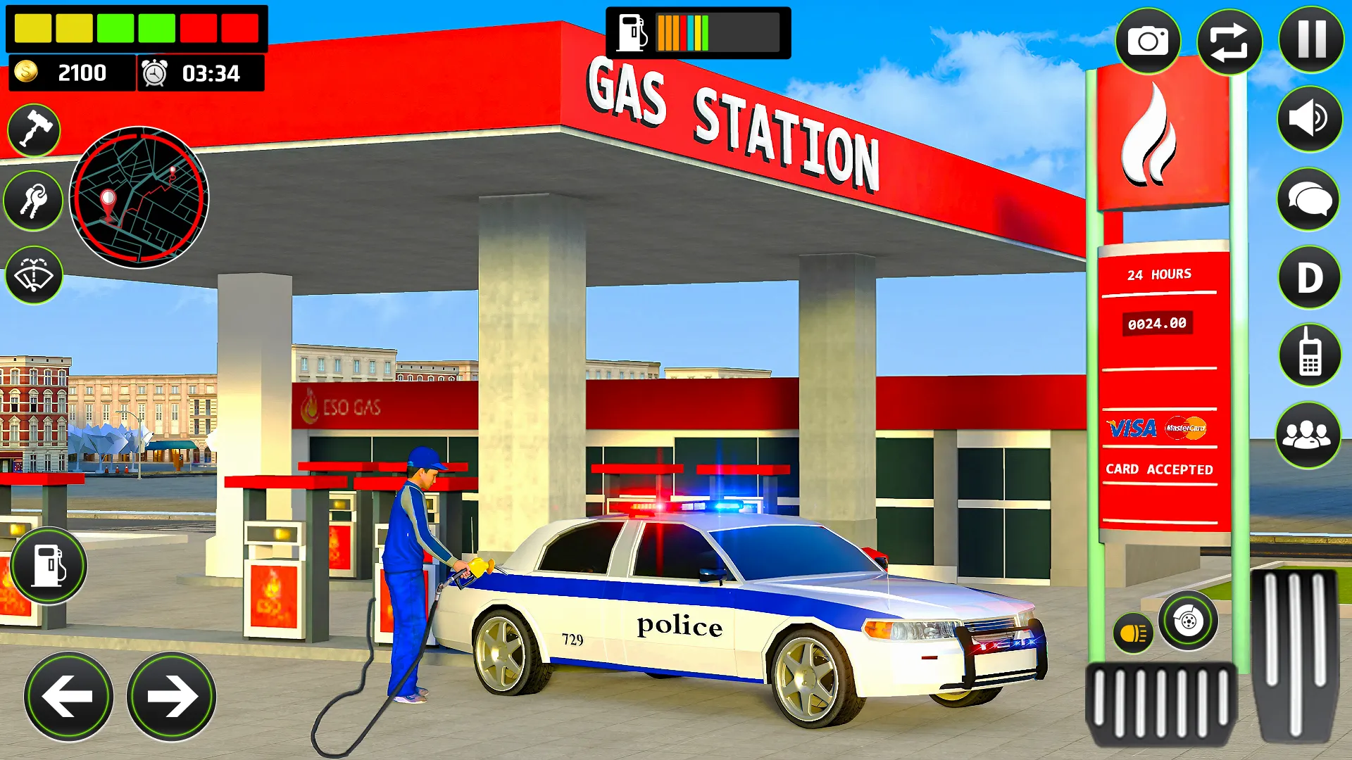 Gas Station Police Car Parking | Indus Appstore | Screenshot