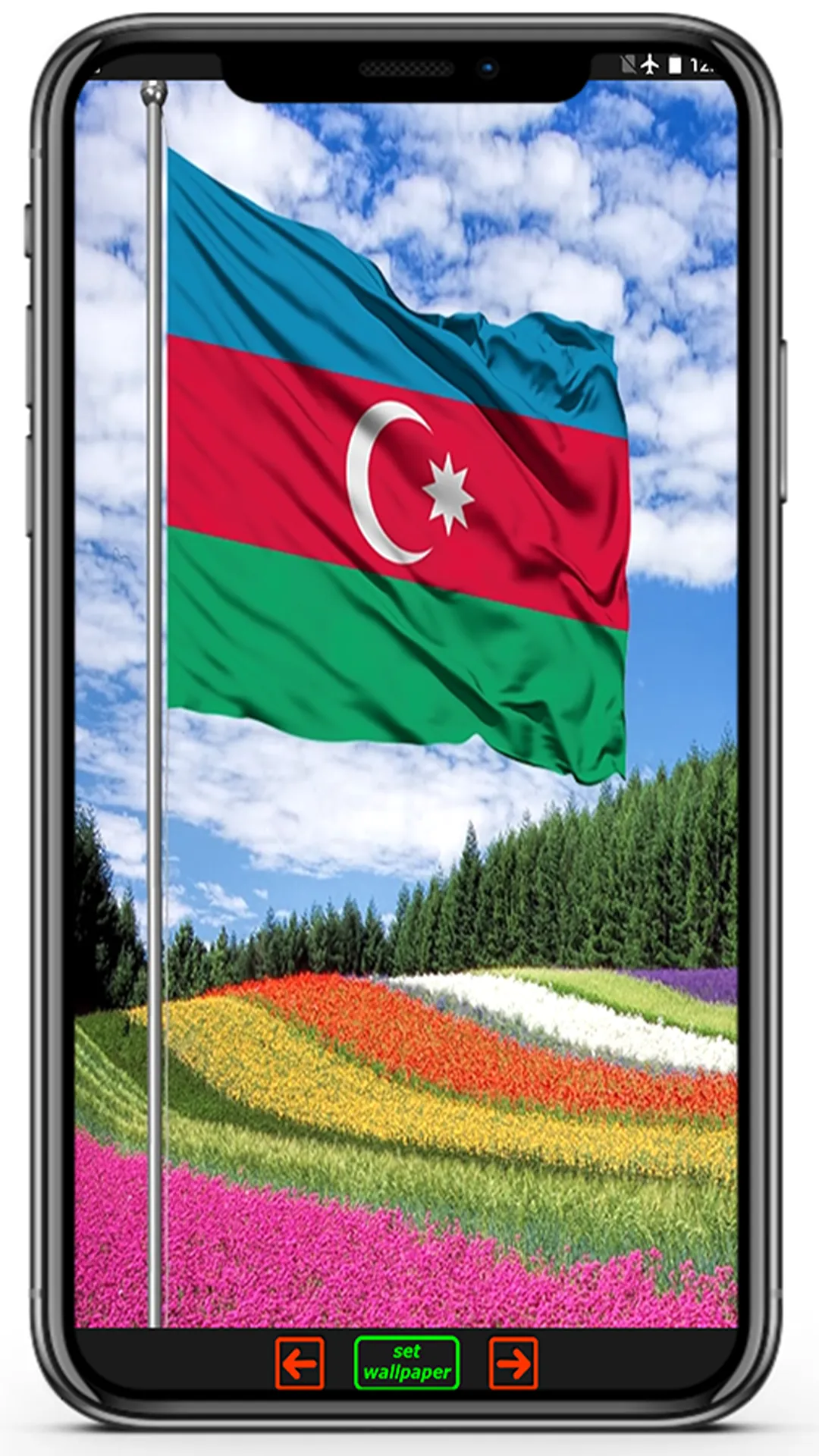 Flag of Azerbaijan | Indus Appstore | Screenshot