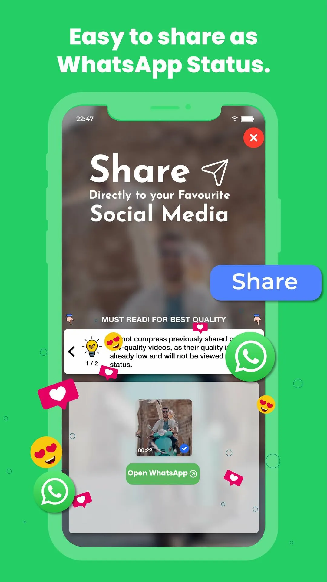 Clear Status - No Blur Status | Indus Appstore | Screenshot