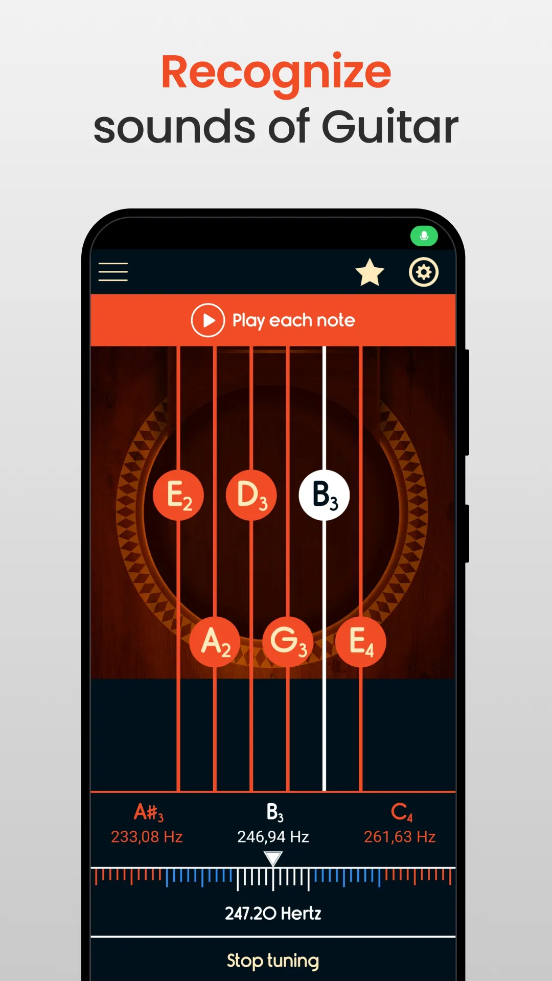 Master Guitar Tuner | Indus Appstore | Screenshot