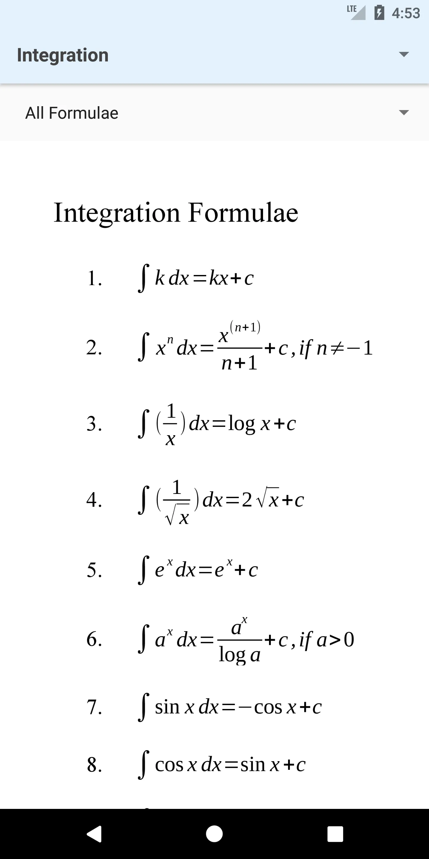 Formulas Plus | Indus Appstore | Screenshot