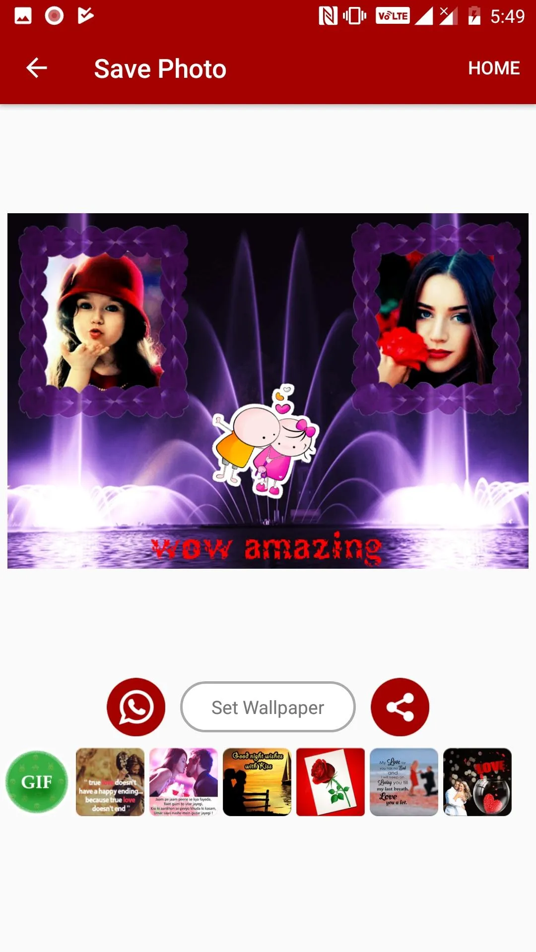 WaterFountain Dual Photo Frame | Indus Appstore | Screenshot