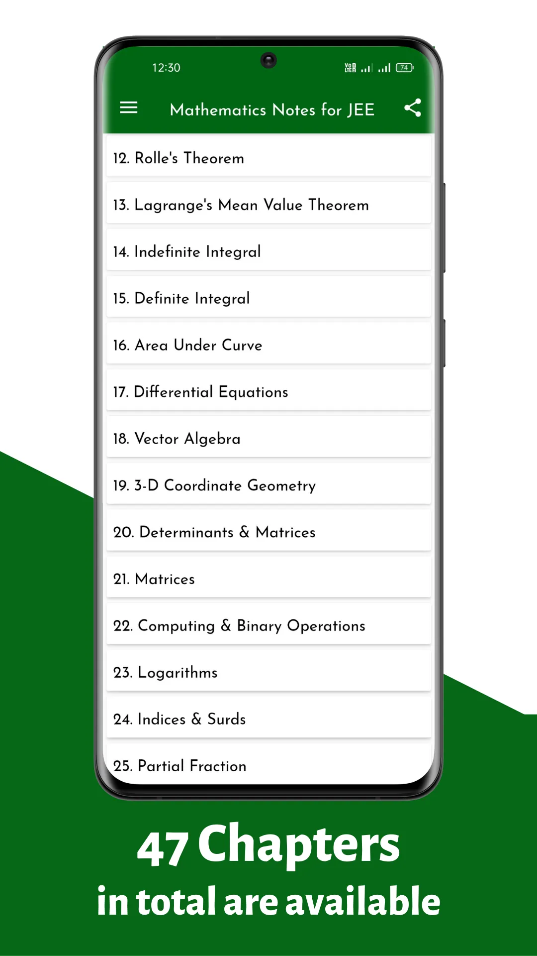 Maths Notes for JEE Offline | Indus Appstore | Screenshot