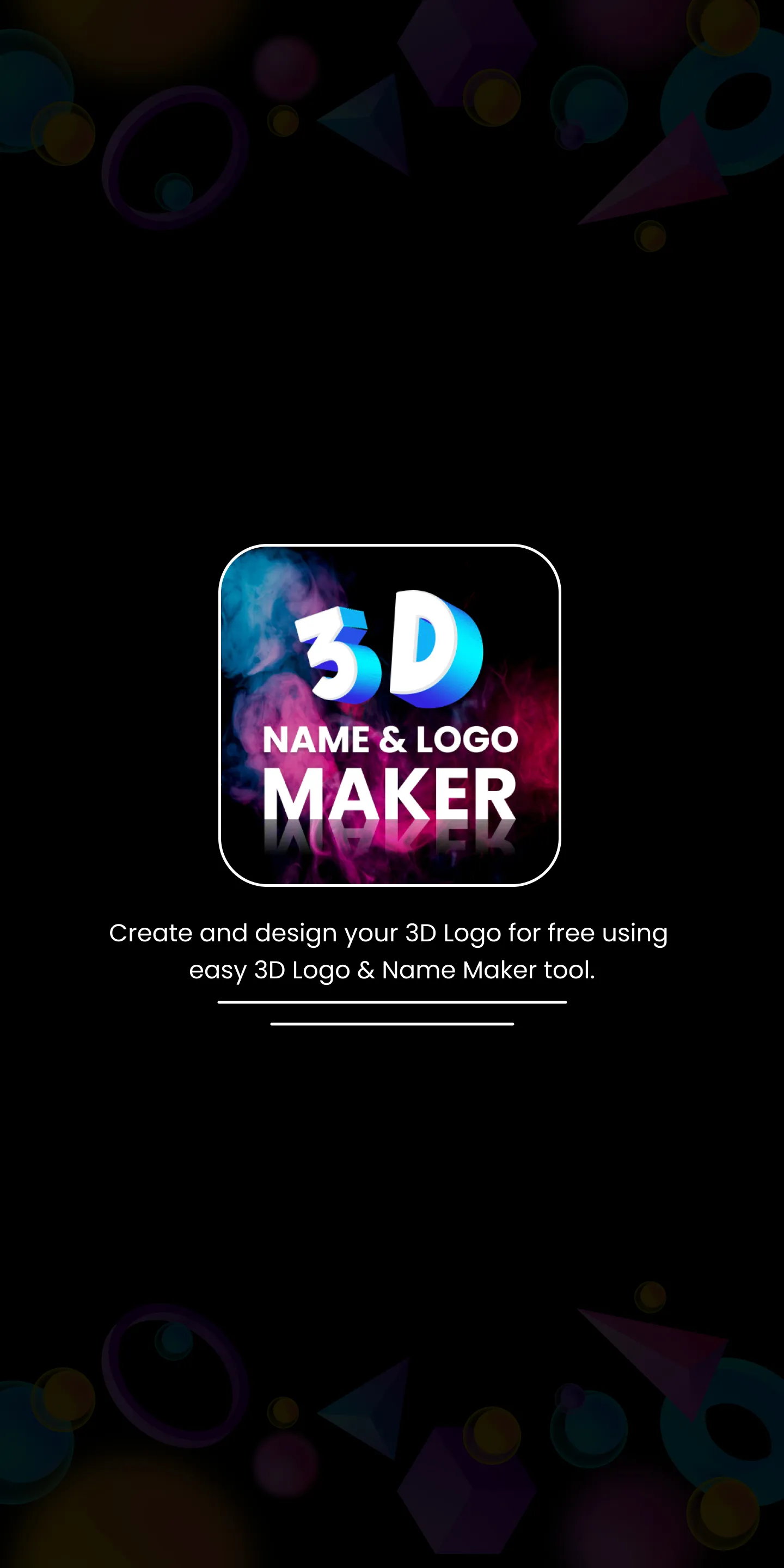 3D Name Art - 3D Logo maker | Indus Appstore | Screenshot