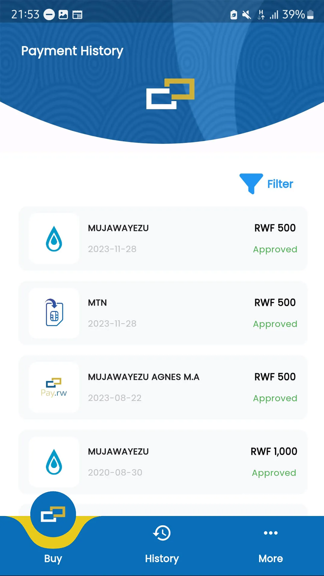 Pay.Rw | Indus Appstore | Screenshot