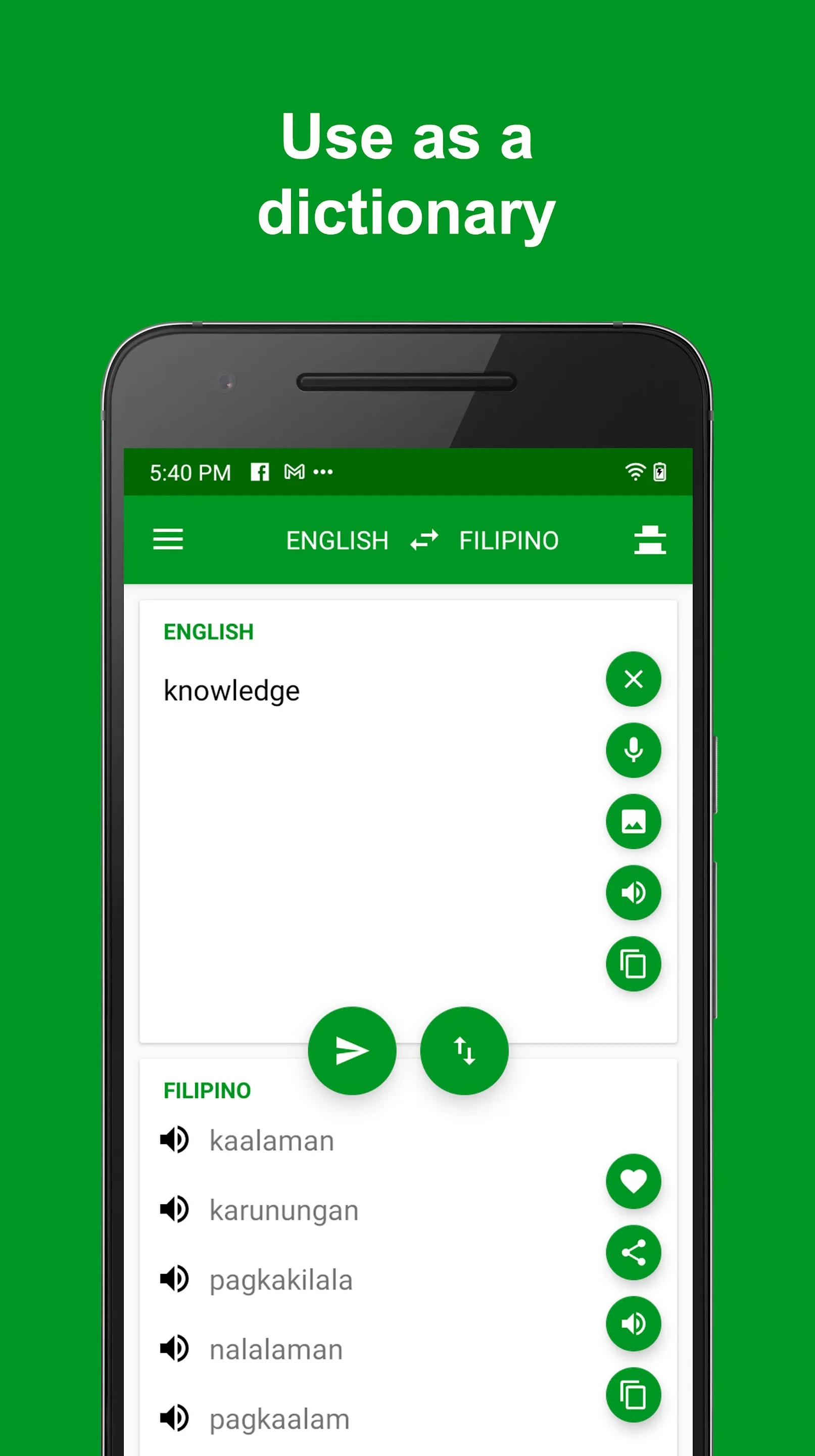 Filipino - English Translator | Indus Appstore | Screenshot