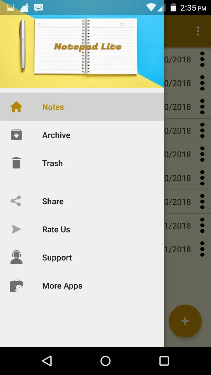 Notepad Lite - Simple Notebook | Indus Appstore | Screenshot