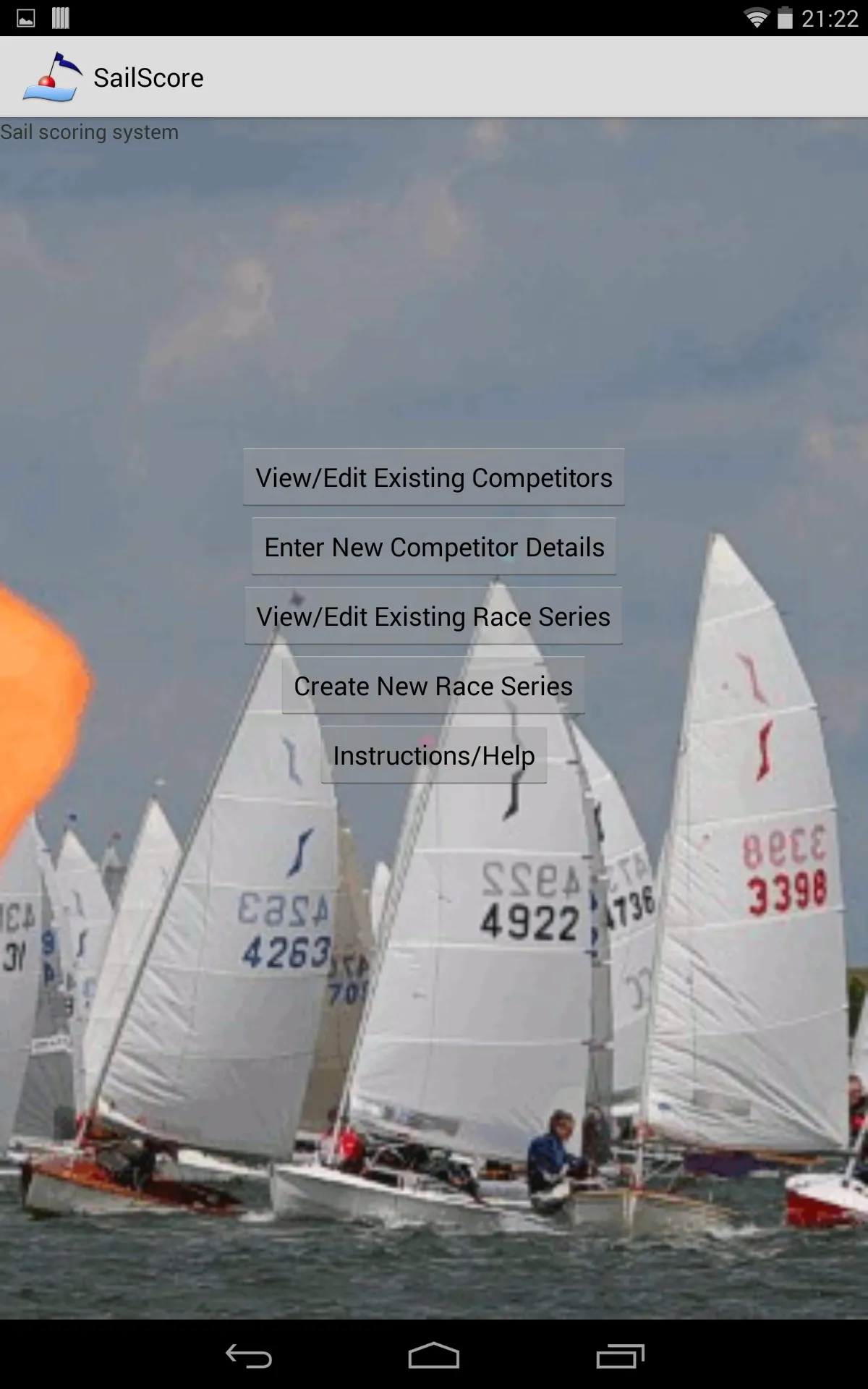 Sailscore sail race scoring | Indus Appstore | Screenshot