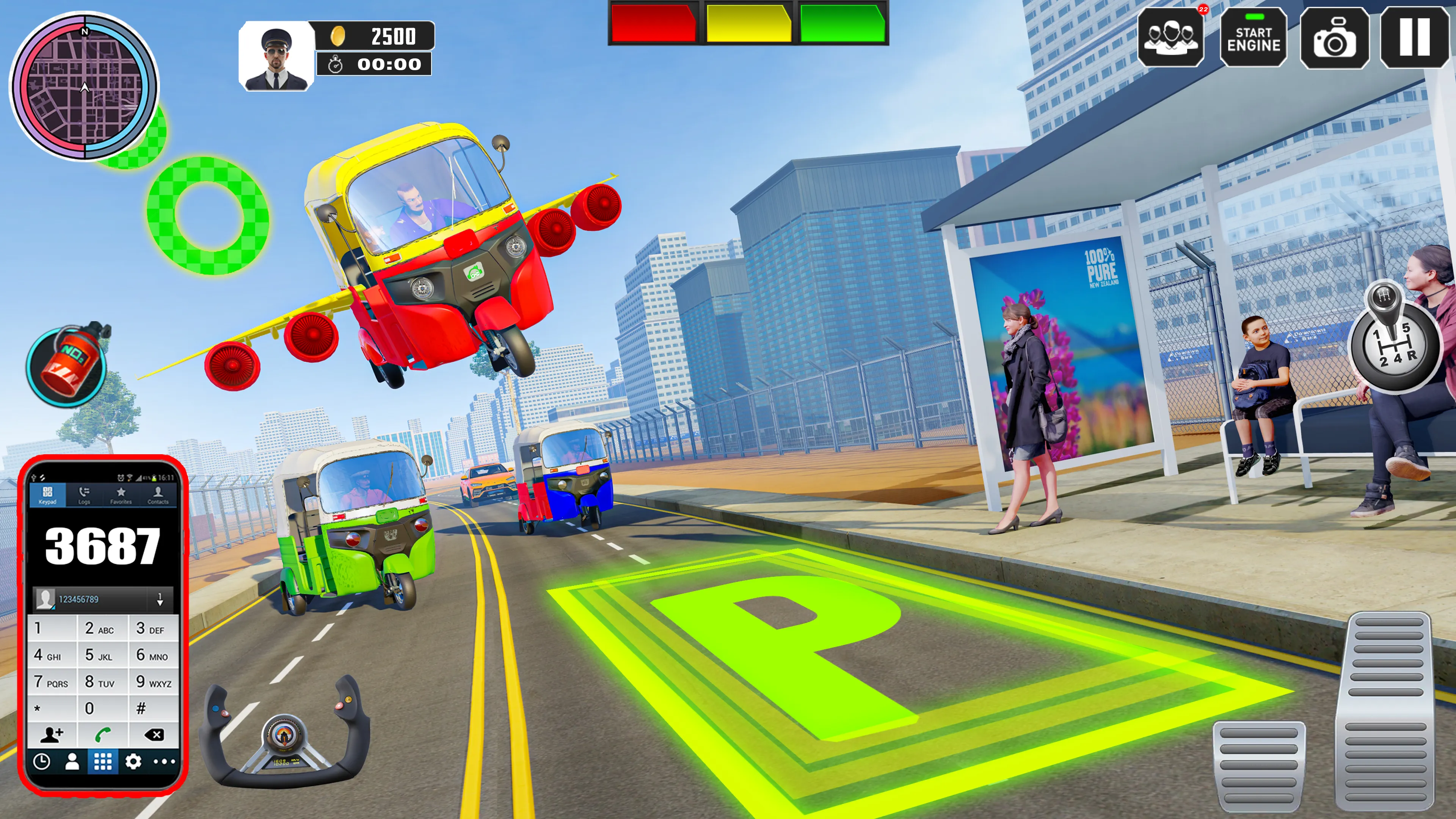 Auto Rickshaw 3D: Tuk Tuk Game | Indus Appstore | Screenshot