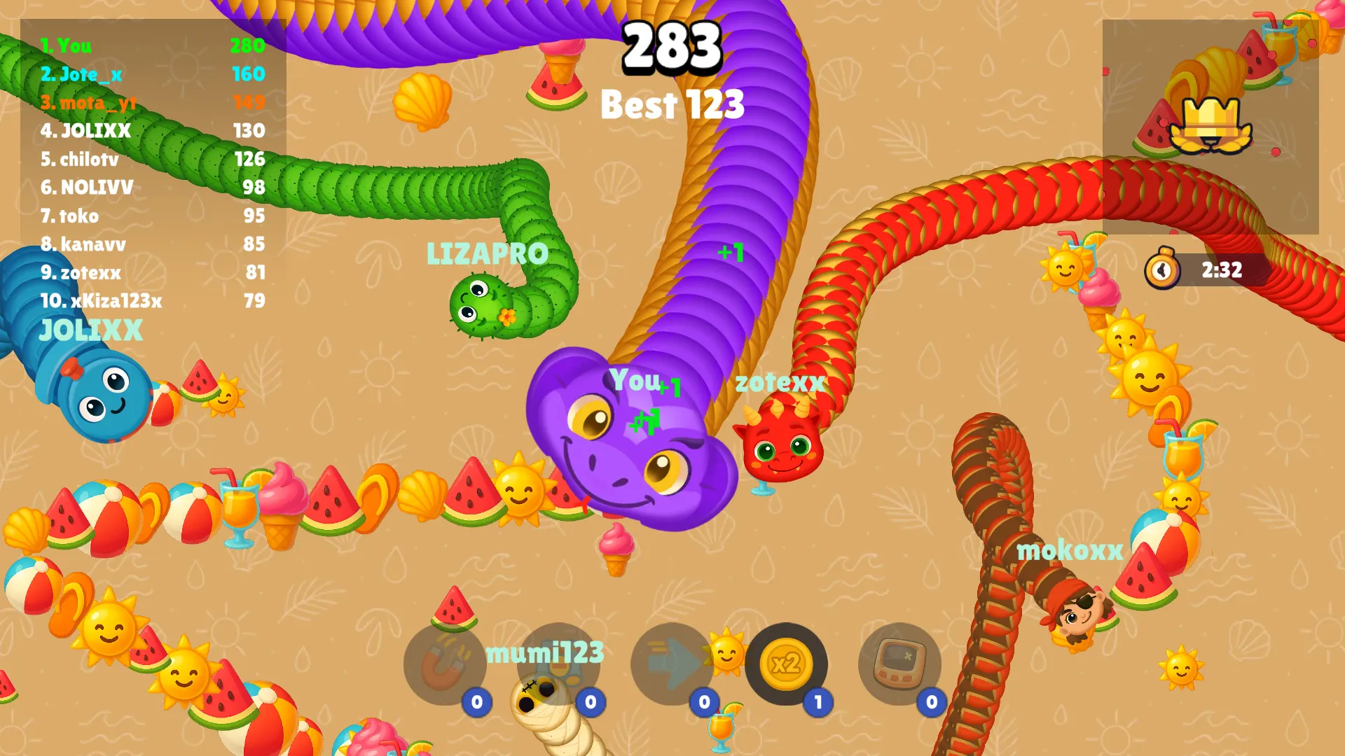 Worm vs Worms: Snake Arena.io | Indus Appstore | Screenshot