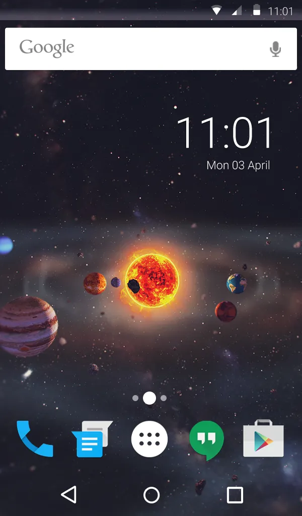 Solar System Wallpaper Theme | Indus Appstore | Screenshot