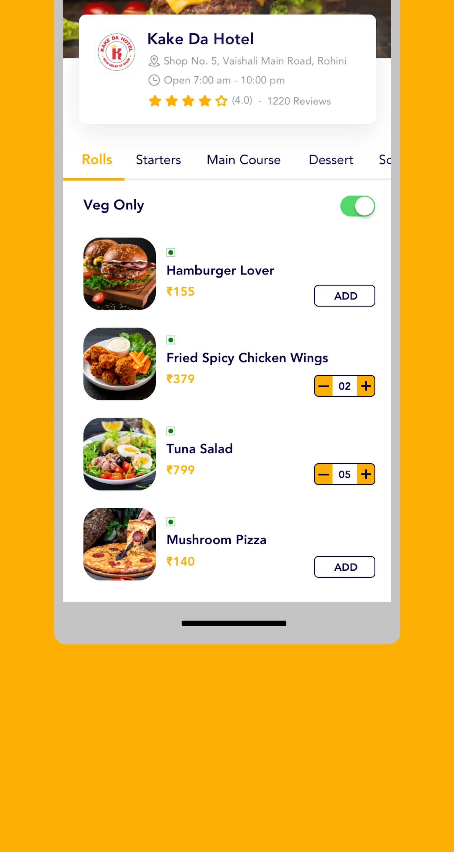 Seven Star: Food Delivery Wani | Indus Appstore | Screenshot