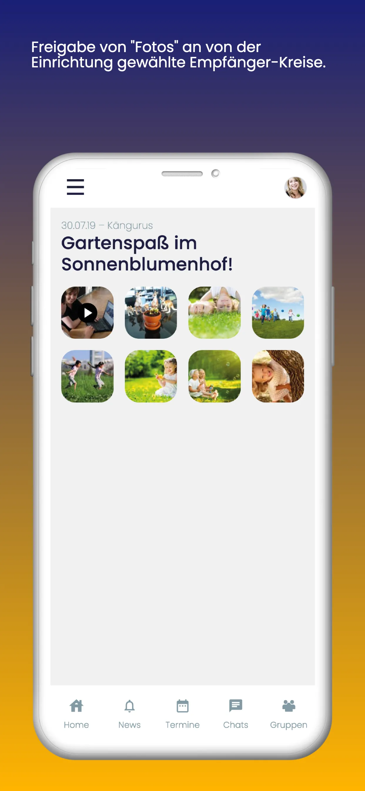 KigaRoo für Eltern | Indus Appstore | Screenshot