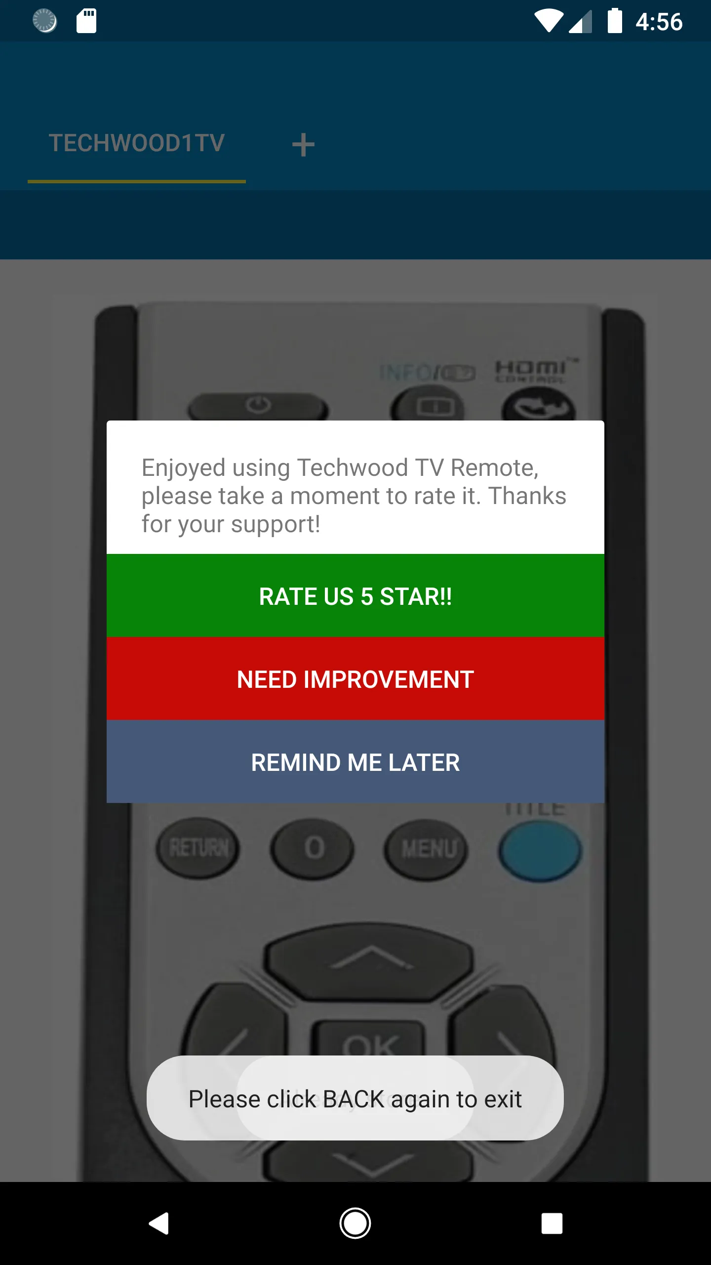 Techwood TV Remote Control | Indus Appstore | Screenshot