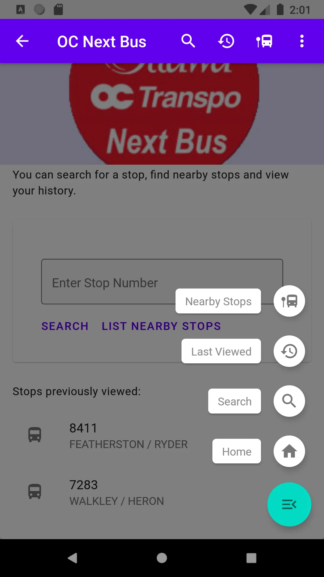 OC Transpo Next Bus | Indus Appstore | Screenshot