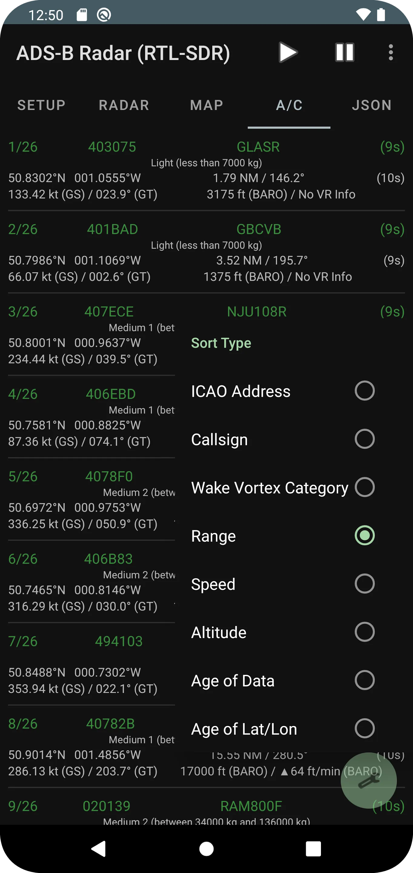 ADS-B Radar (RTL-SDR) | Indus Appstore | Screenshot