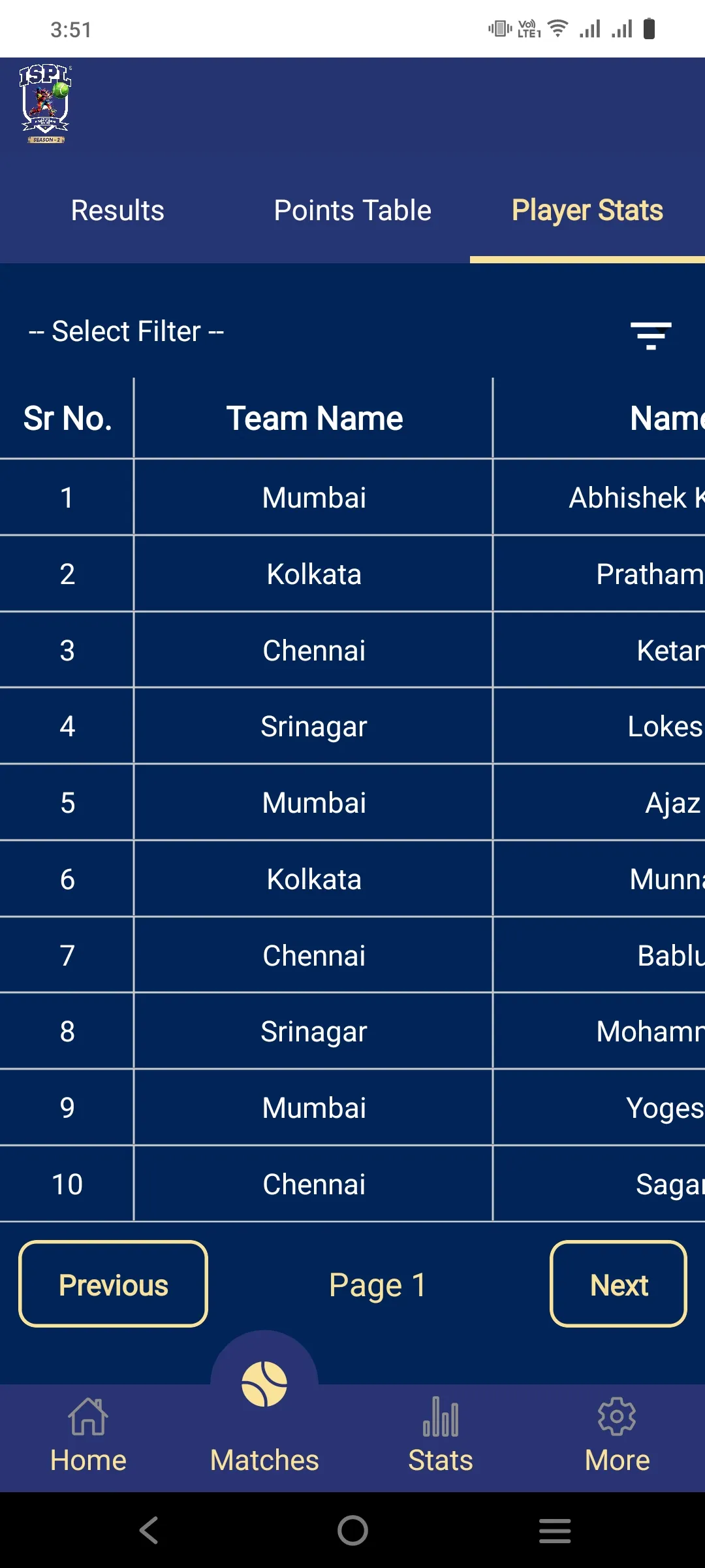 ISPL | Indus Appstore | Screenshot