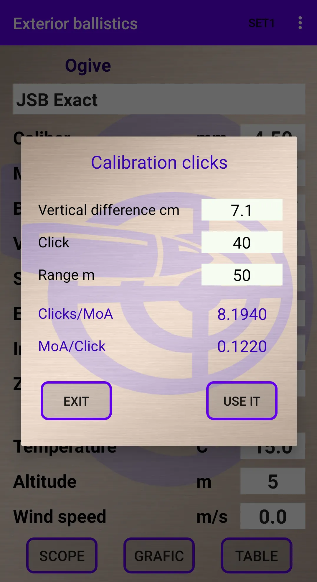 External ballistics calculator | Indus Appstore | Screenshot