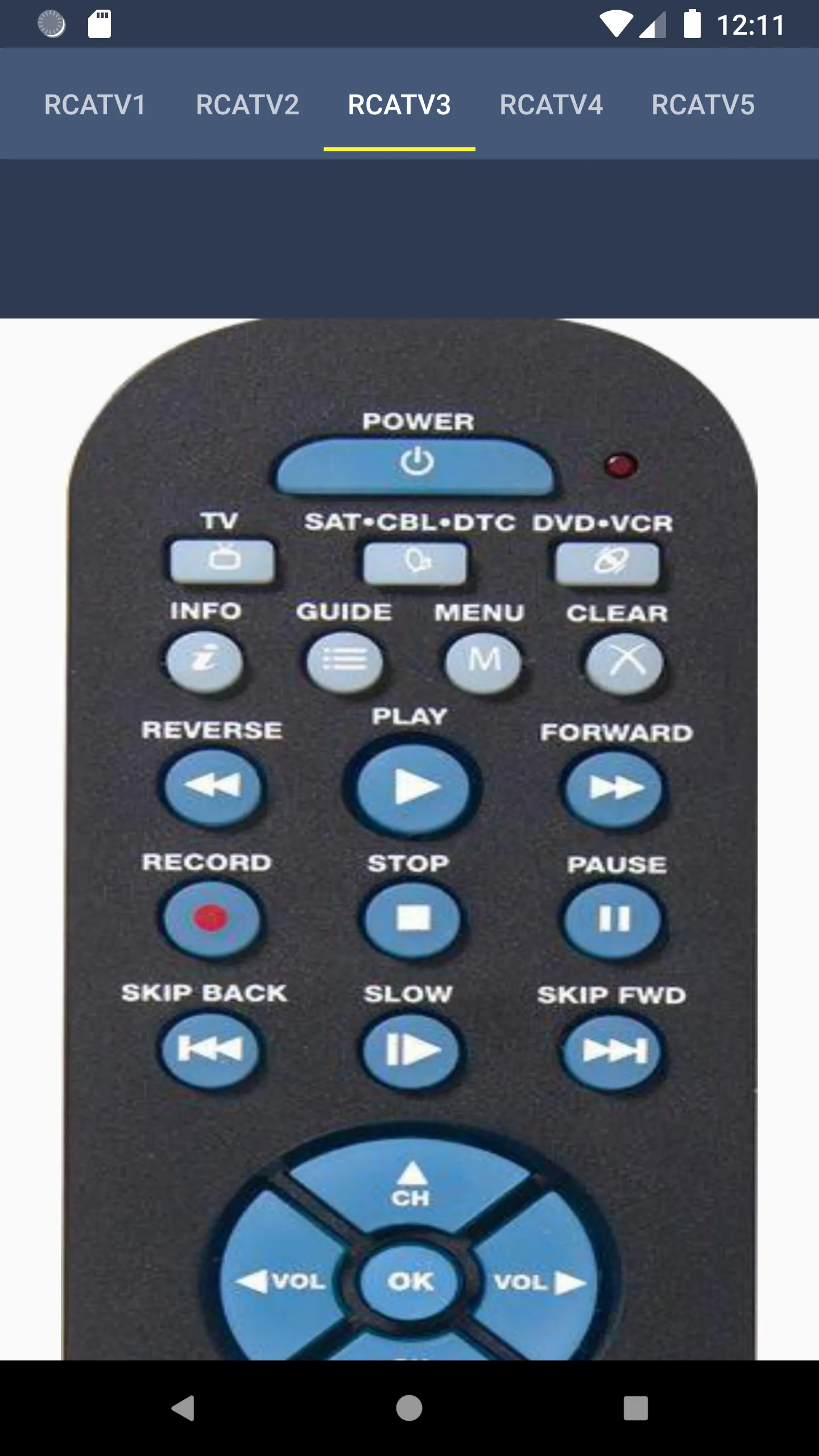 RCA TV Remote | Indus Appstore | Screenshot