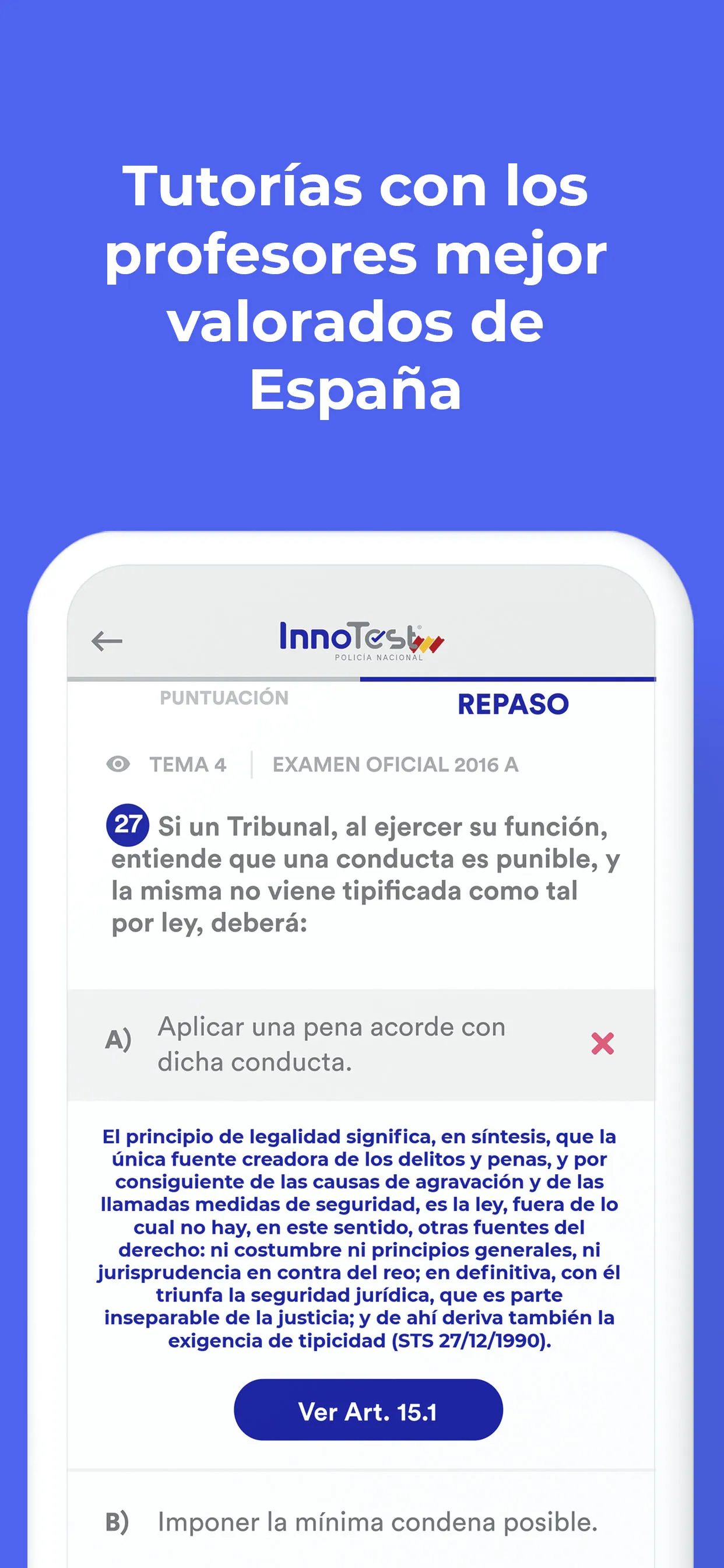 InnoTest Policía Nacional 2024 | Indus Appstore | Screenshot