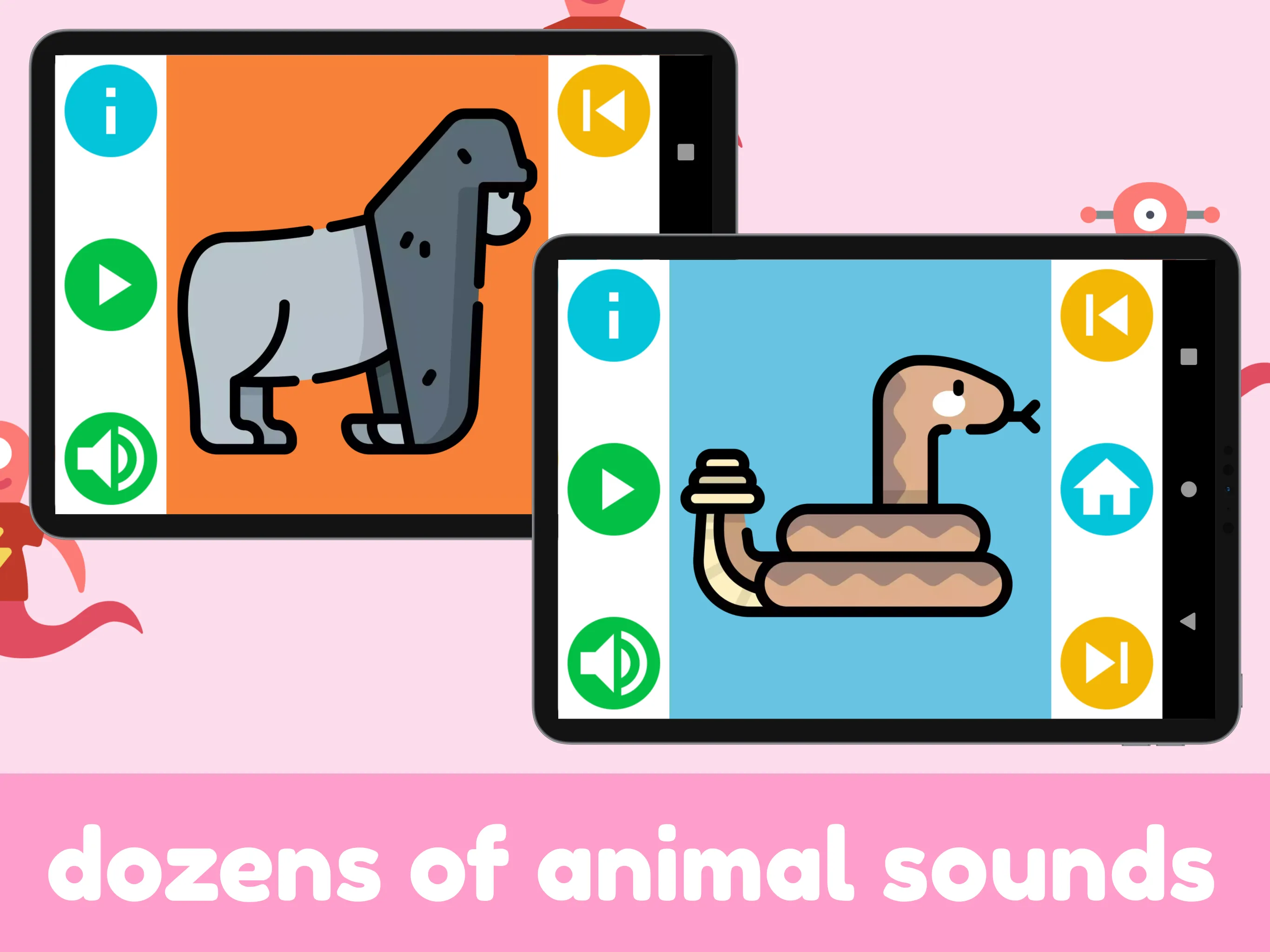 Animal Sounds Baby Flashcards | Indus Appstore | Screenshot