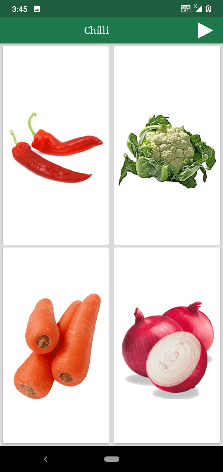 English Fruits and Vegetables | Indus Appstore | Screenshot