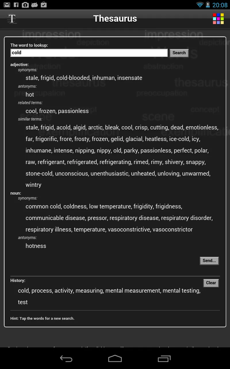 Thesaurus | Indus Appstore | Screenshot