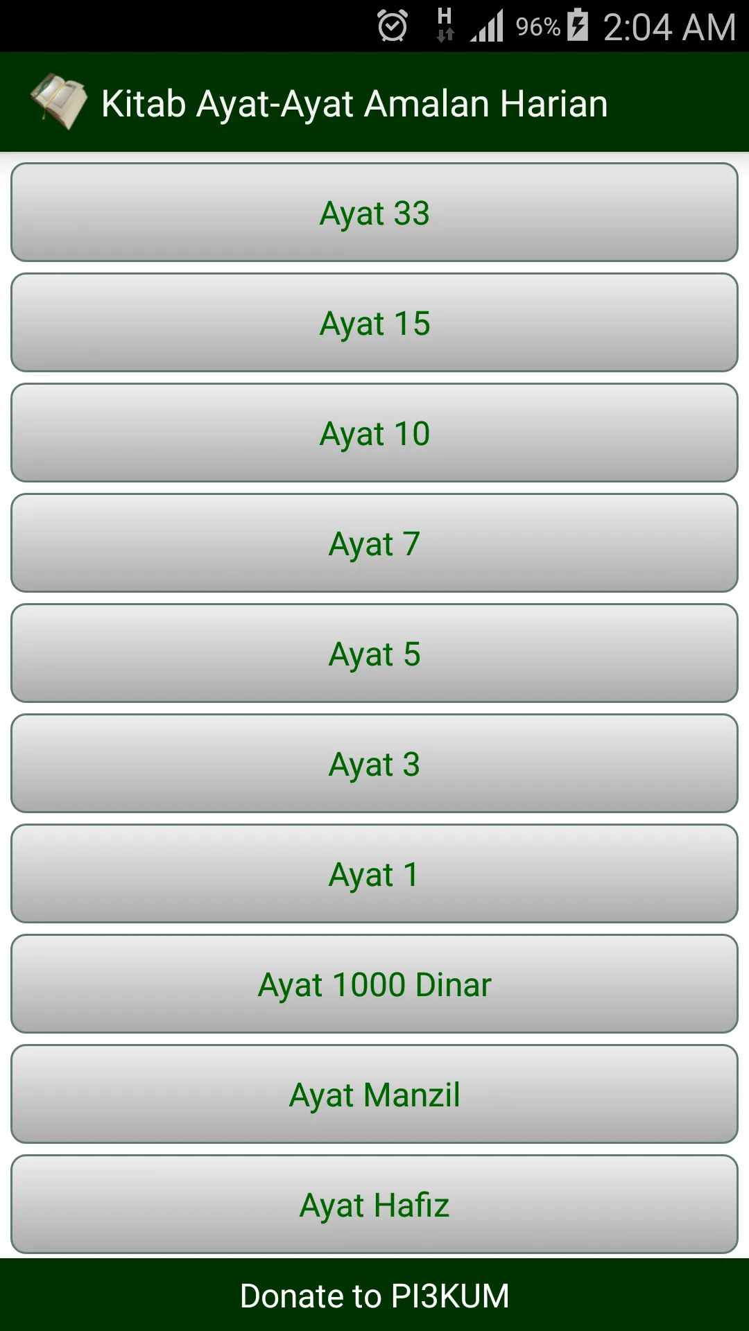 Kitab Ayat-Ayat Amalan Harian | Indus Appstore | Screenshot