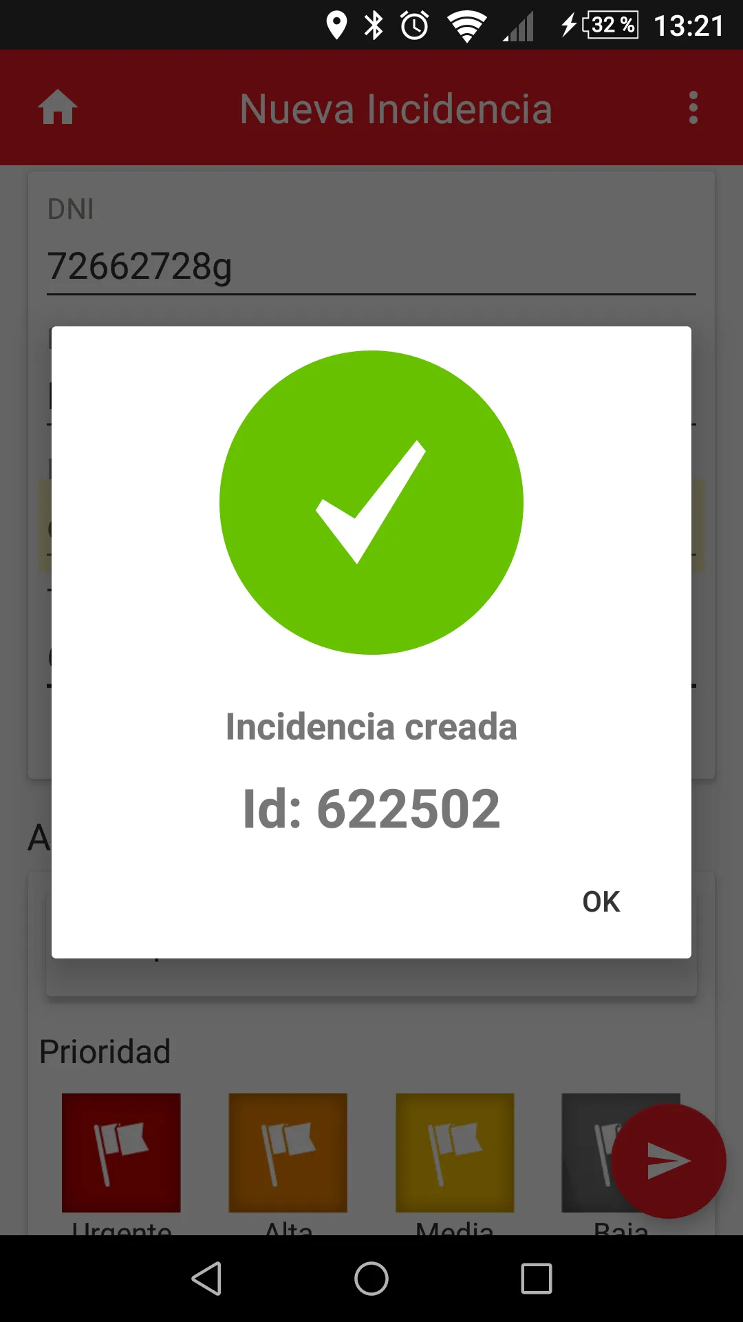 LiVe Gestión de incidencias | Indus Appstore | Screenshot