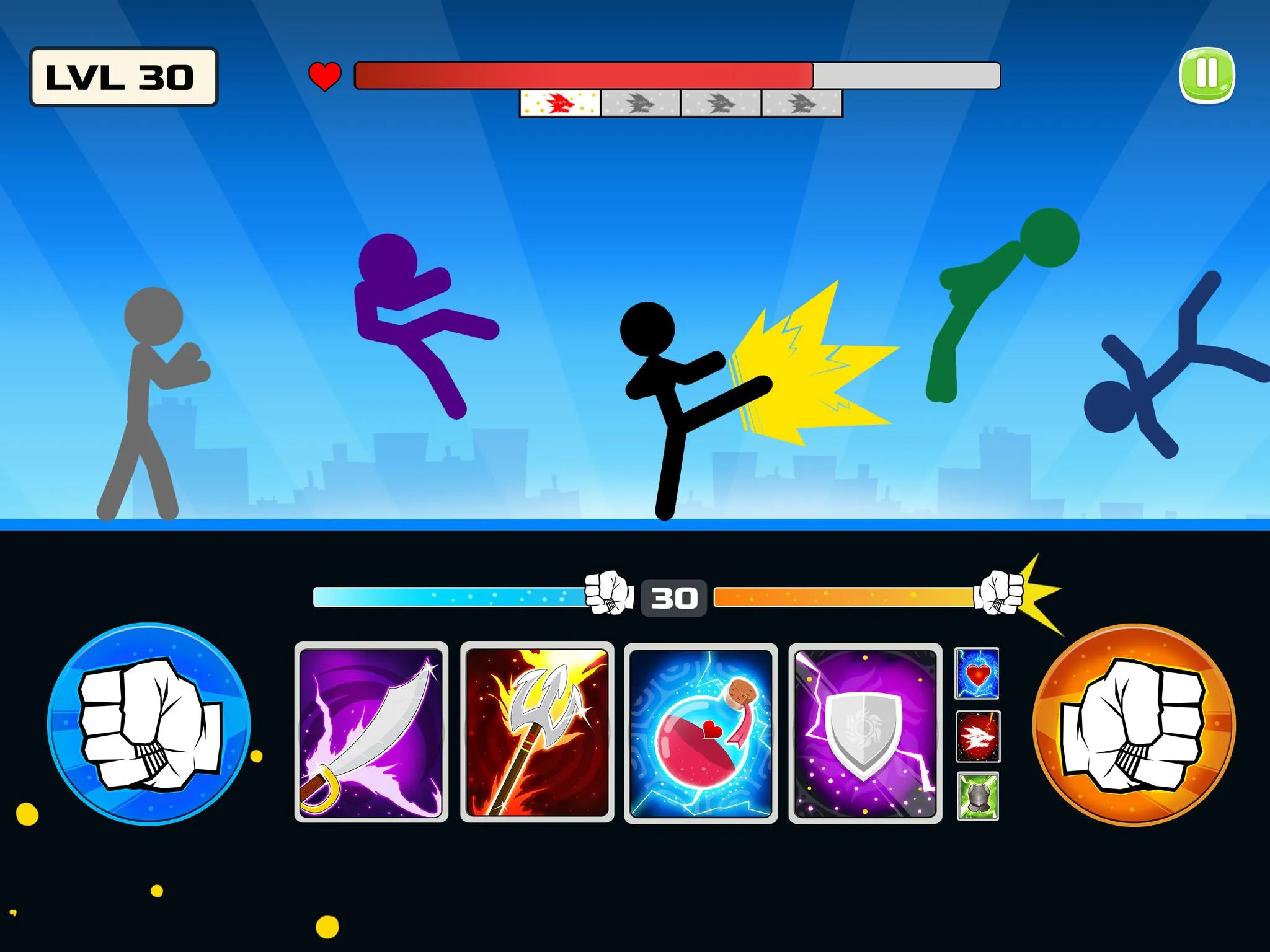 Stickman Fighter : Mega Brawl | Indus Appstore | Screenshot