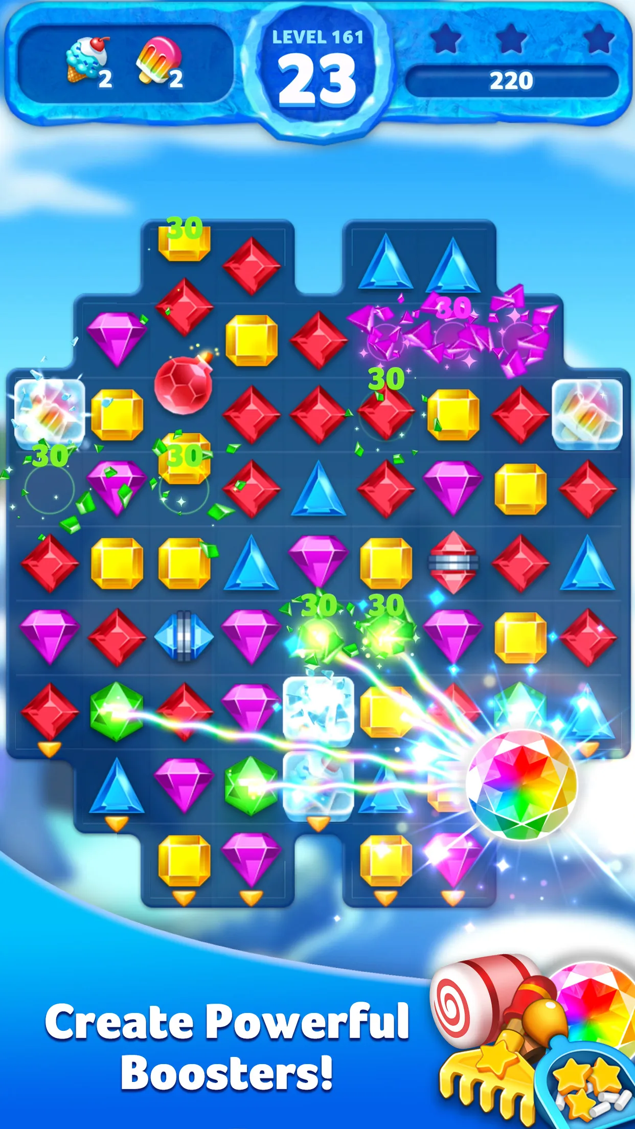 Jewel Ice Mania:Match 3 Puzzle | Indus Appstore | Screenshot