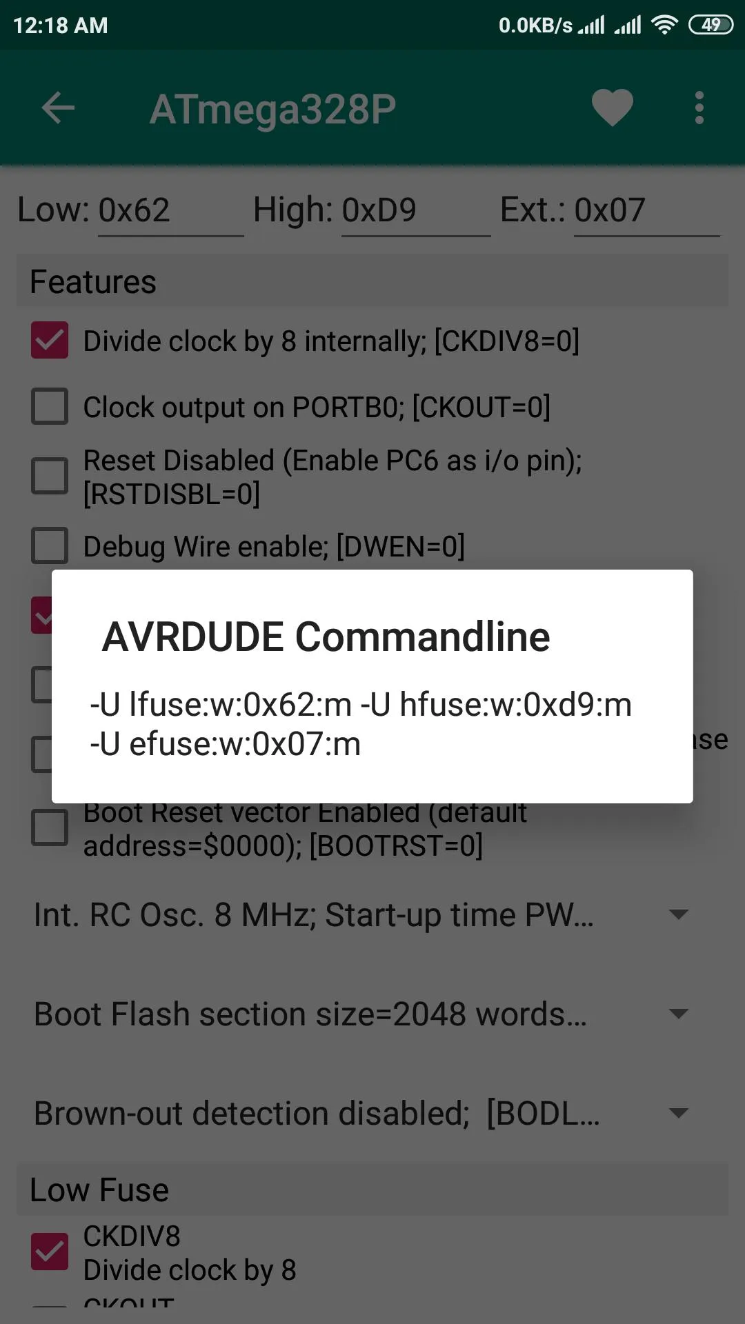 AVR Fuse Calculator | Indus Appstore | Screenshot