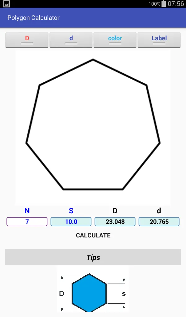 Polygon Calculator | Indus Appstore | Screenshot