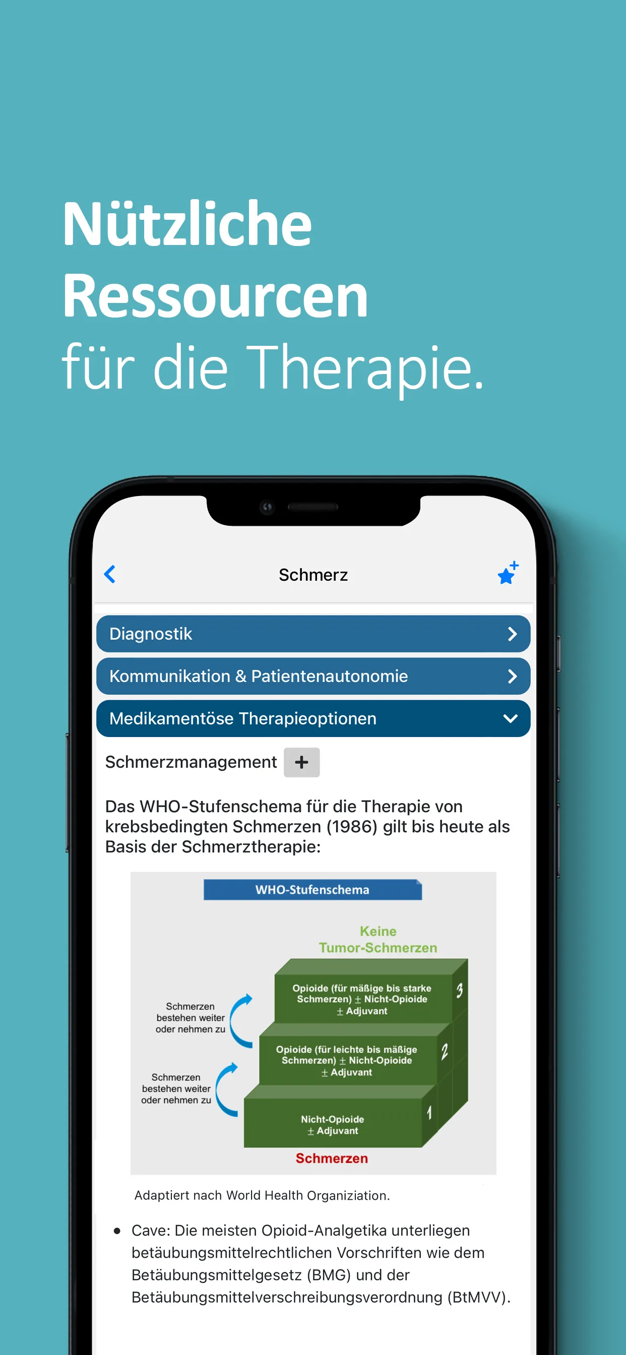 Supportivtherapie onkowissen | Indus Appstore | Screenshot