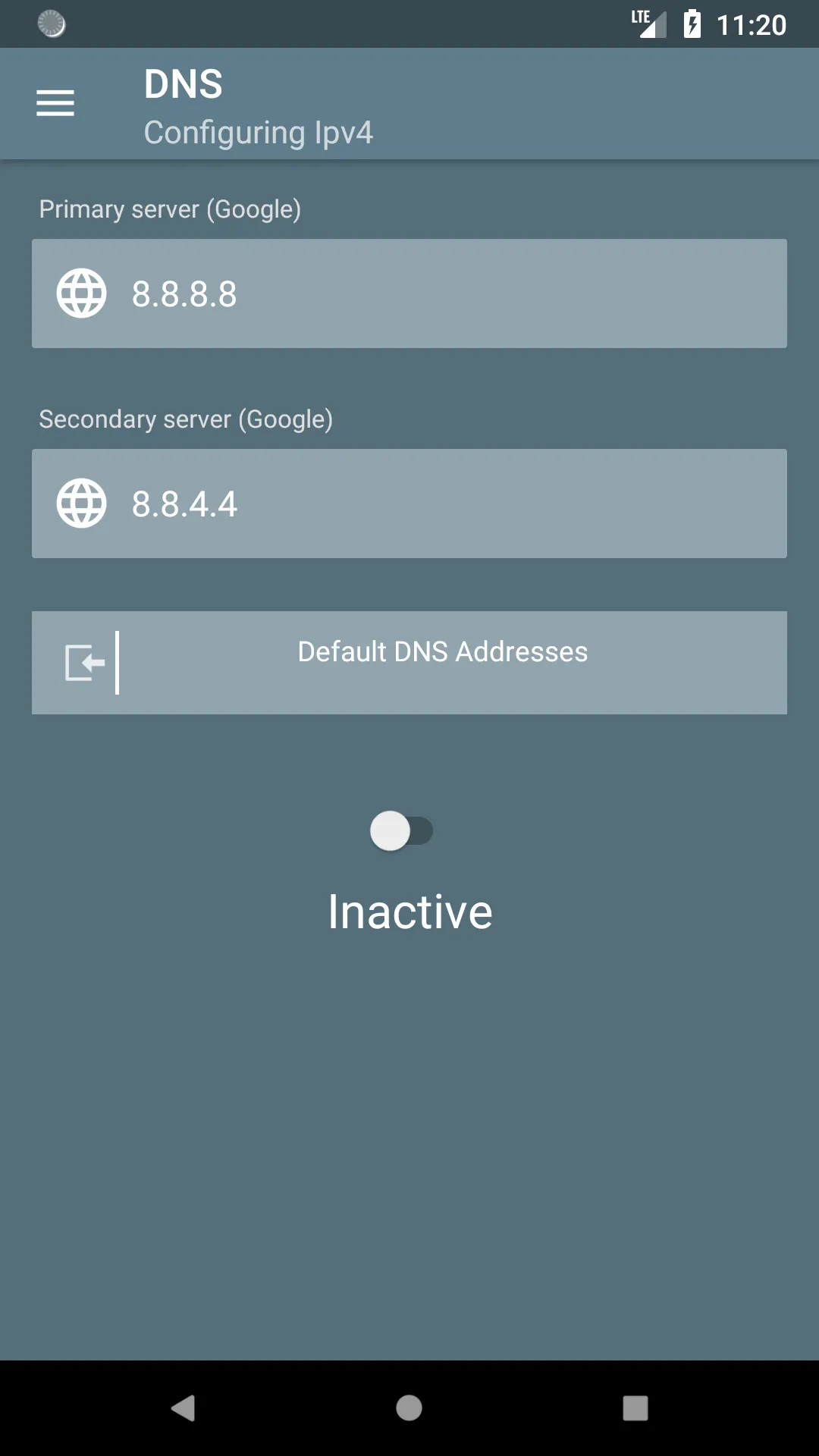 DNSChanger for IPv4/IPv6 | Indus Appstore | Screenshot