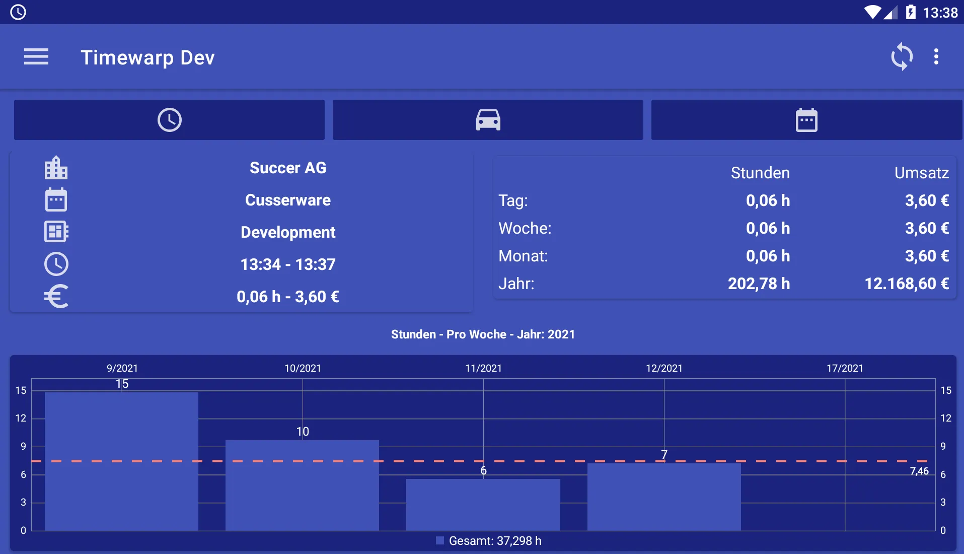 Timewarp - Timesheets | Indus Appstore | Screenshot