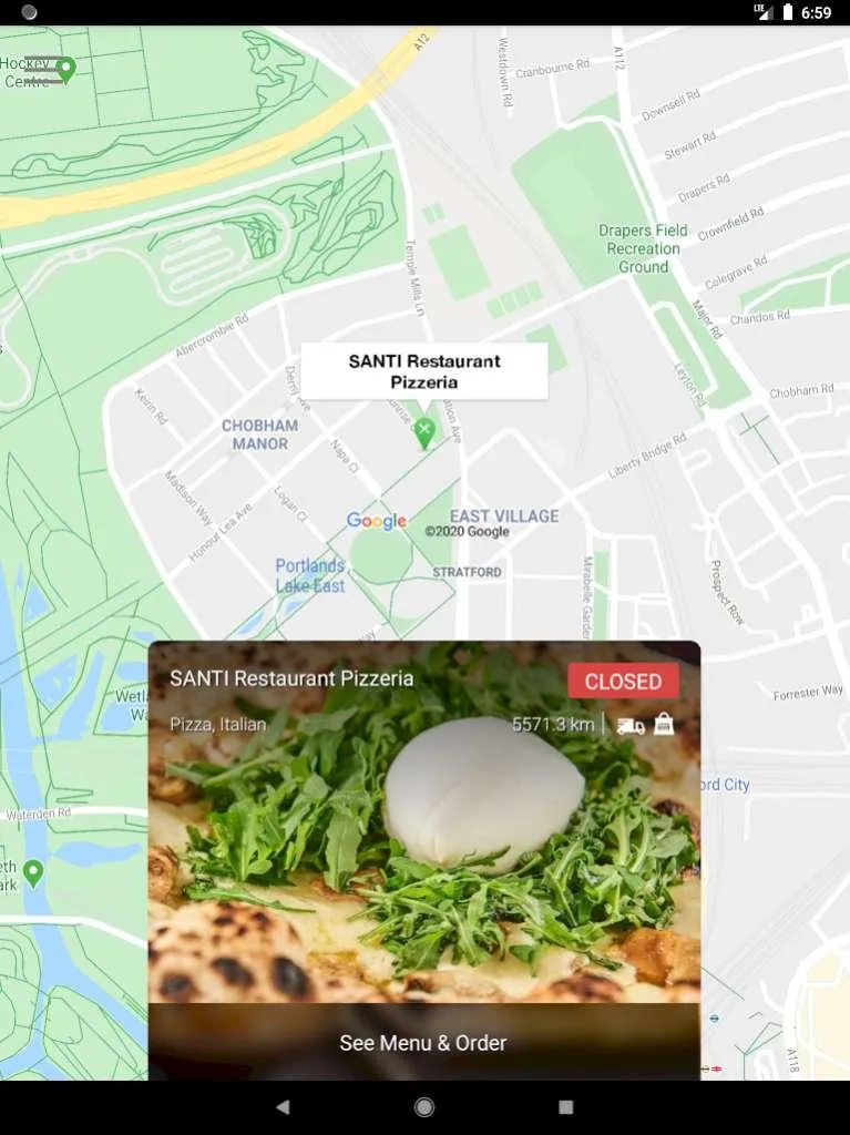 SANTI Restaurant Pizzeria | Indus Appstore | Screenshot