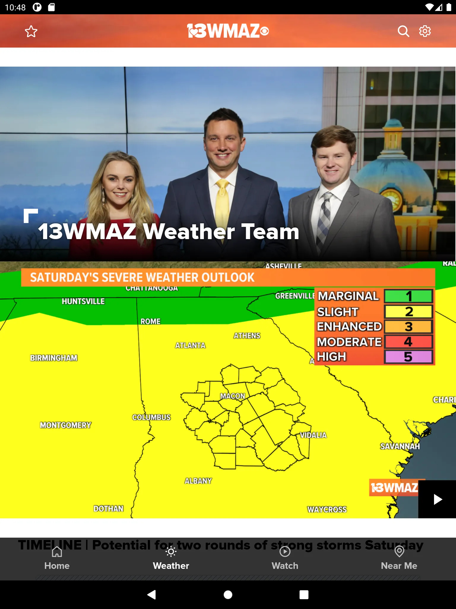 13WMAZ: Central Georgia News | Indus Appstore | Screenshot