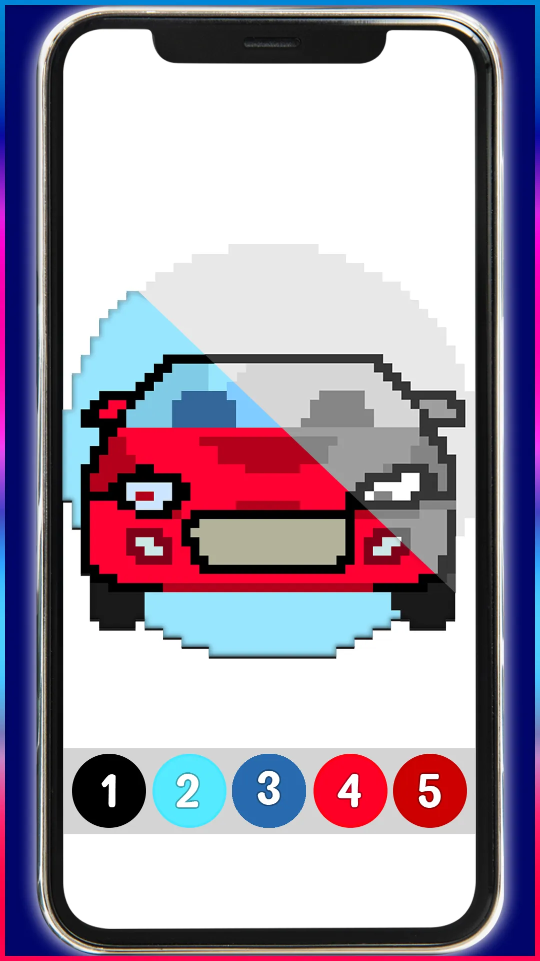 Cars Pixel Art Color by Number | Indus Appstore | Screenshot