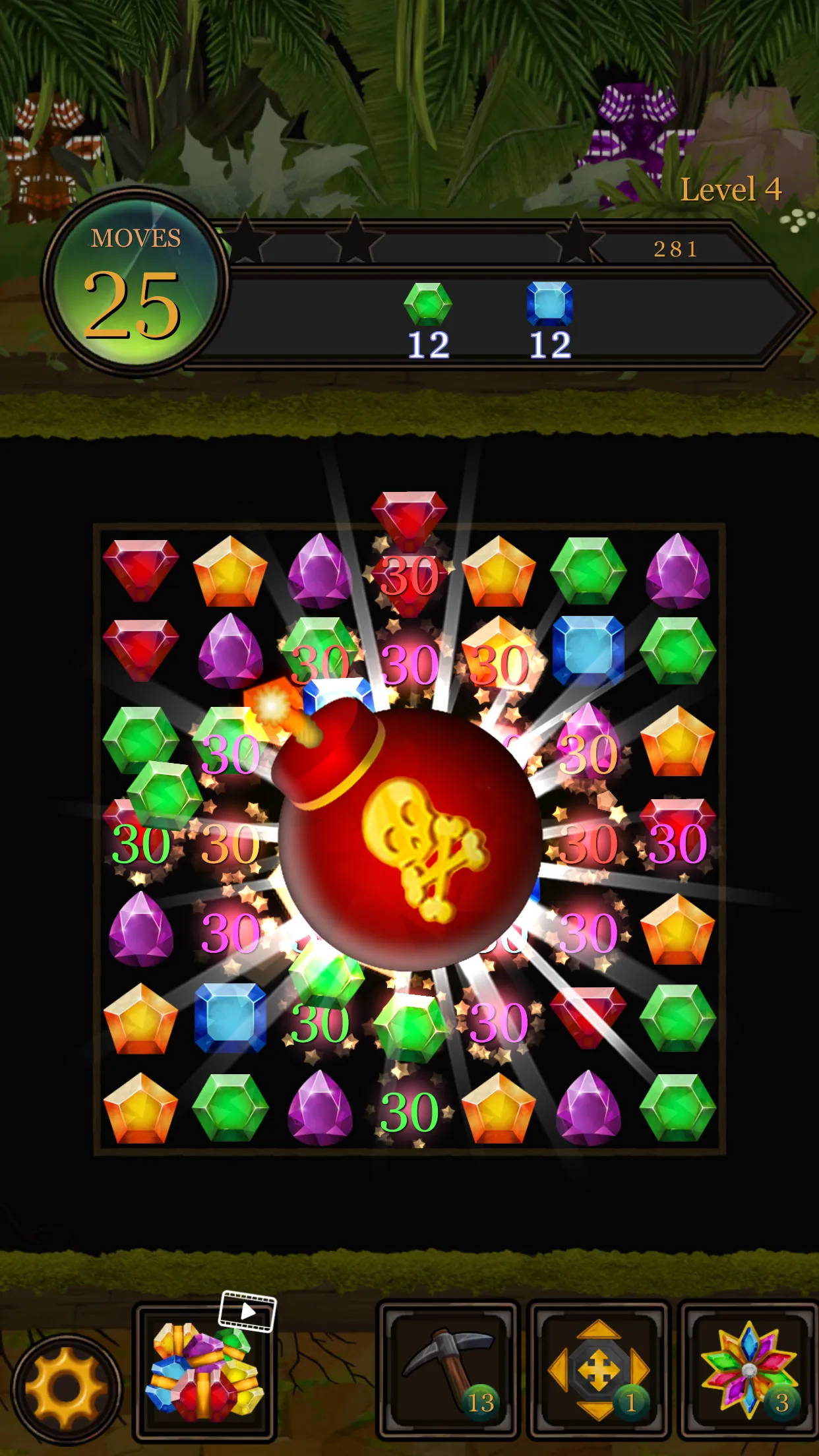 Secret Jungle - Match 3 Jewels | Indus Appstore | Screenshot