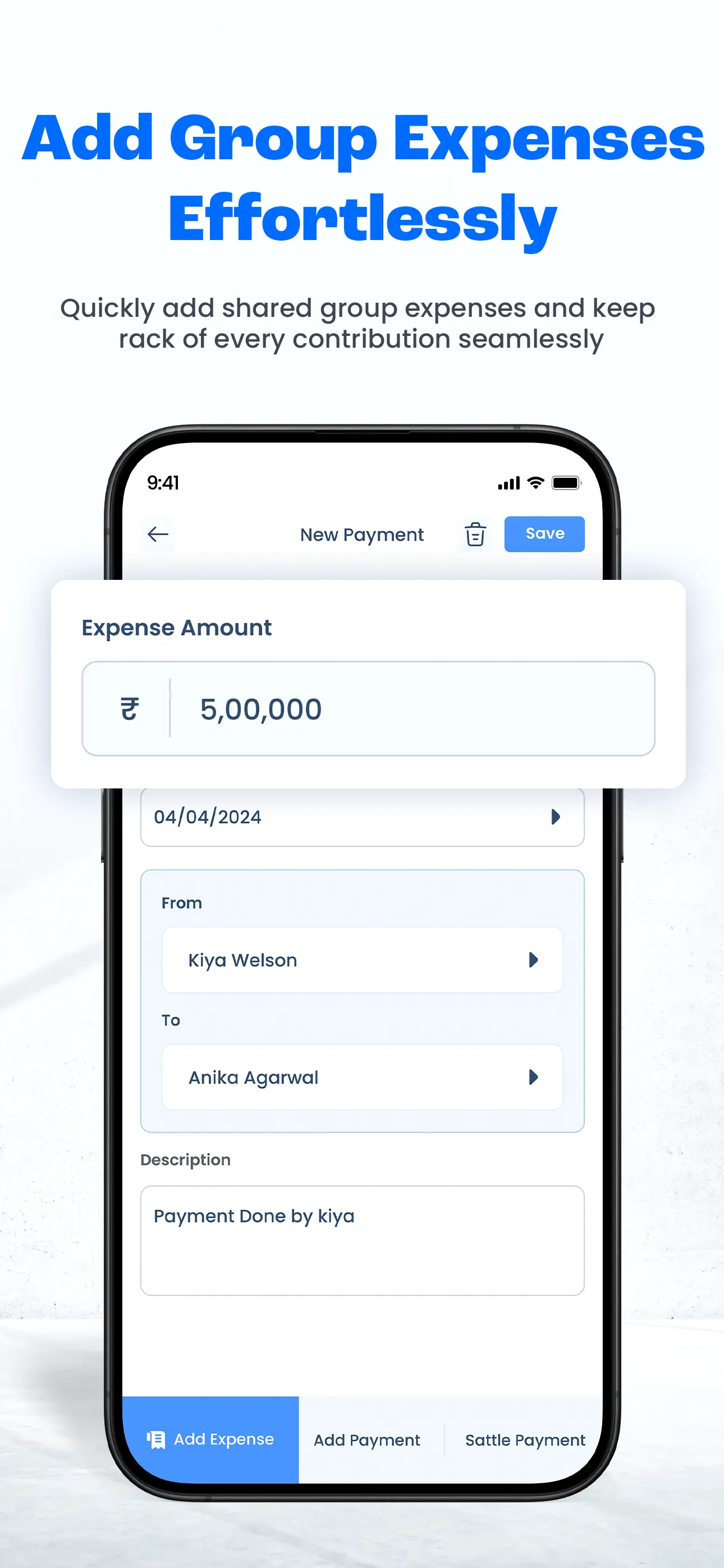 SplitPay Group Expenses | Indus Appstore | Screenshot