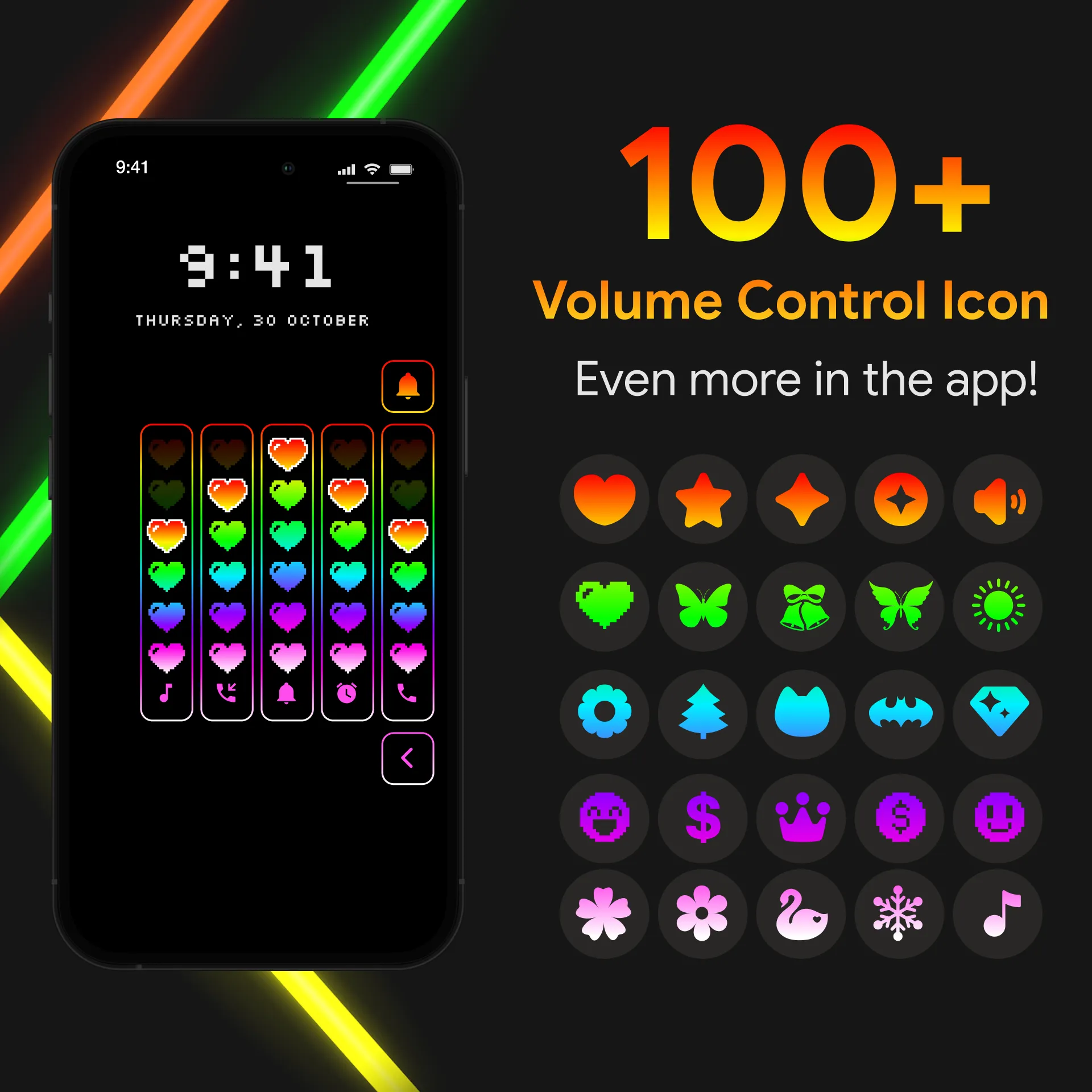 Neon LED Volume - Volume Style | Indus Appstore | Screenshot