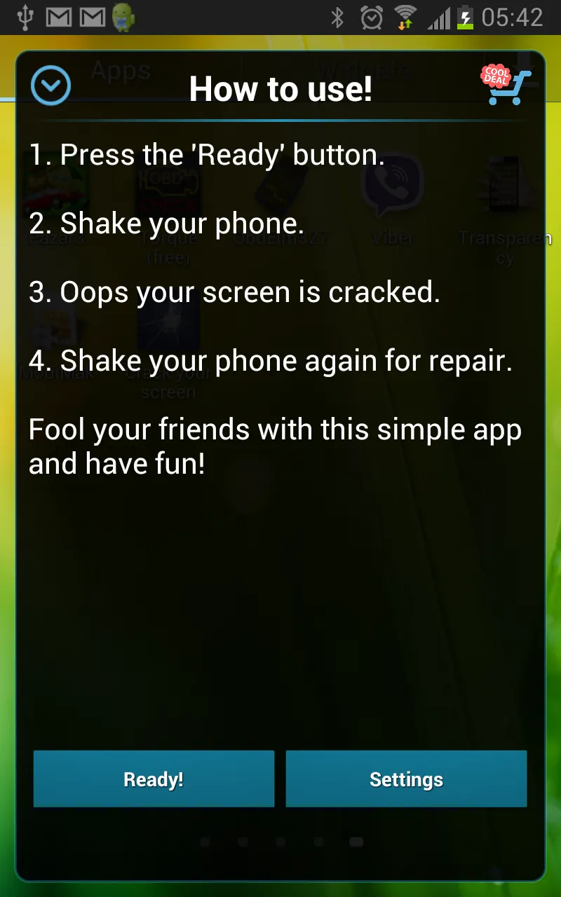 Cracked Screen Prank | Indus Appstore | Screenshot