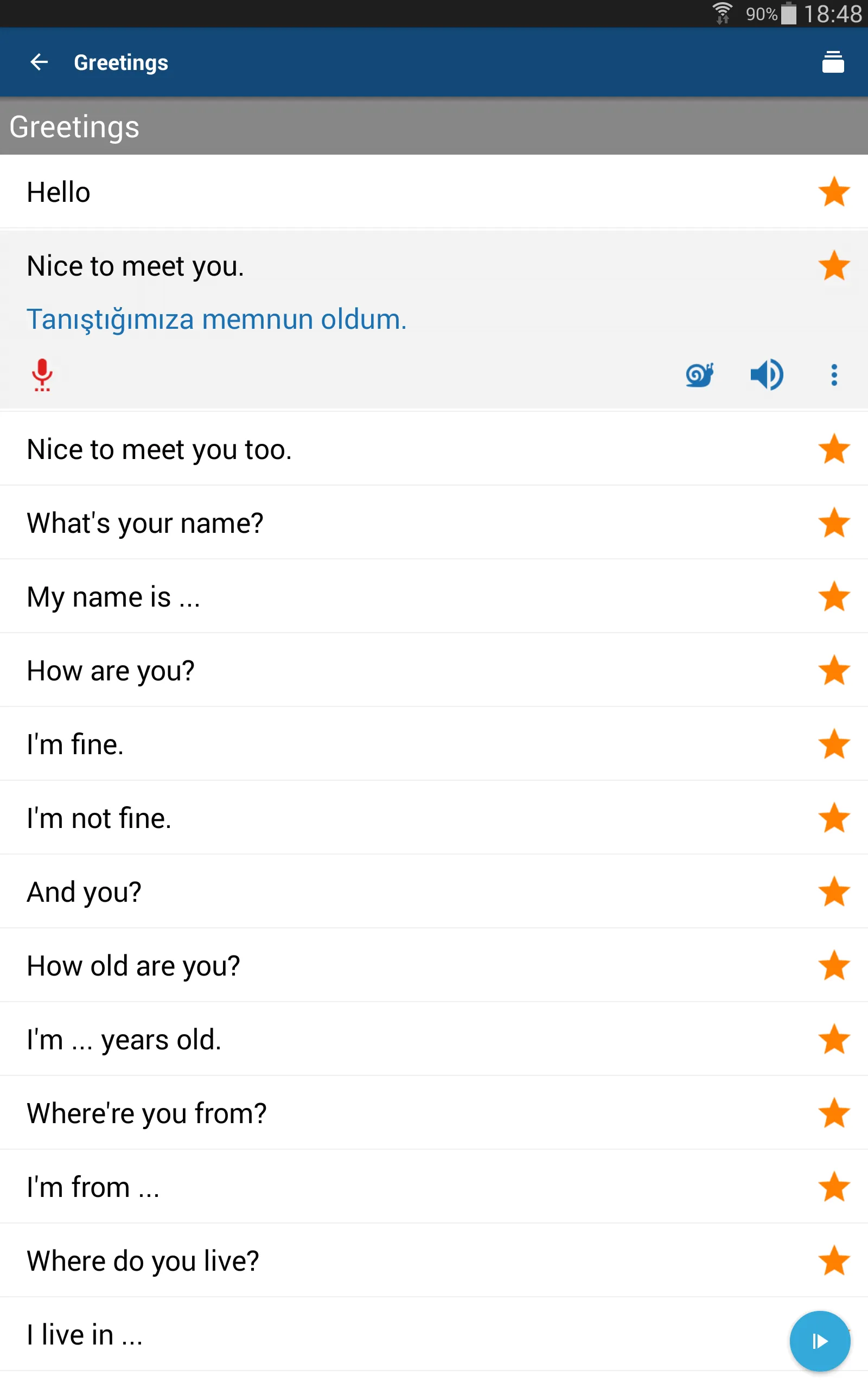 Learn Turkish Phrases | Indus Appstore | Screenshot