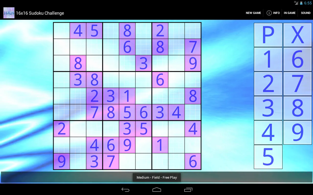 16x16 Sudoku Challenge HD | Indus Appstore | Screenshot