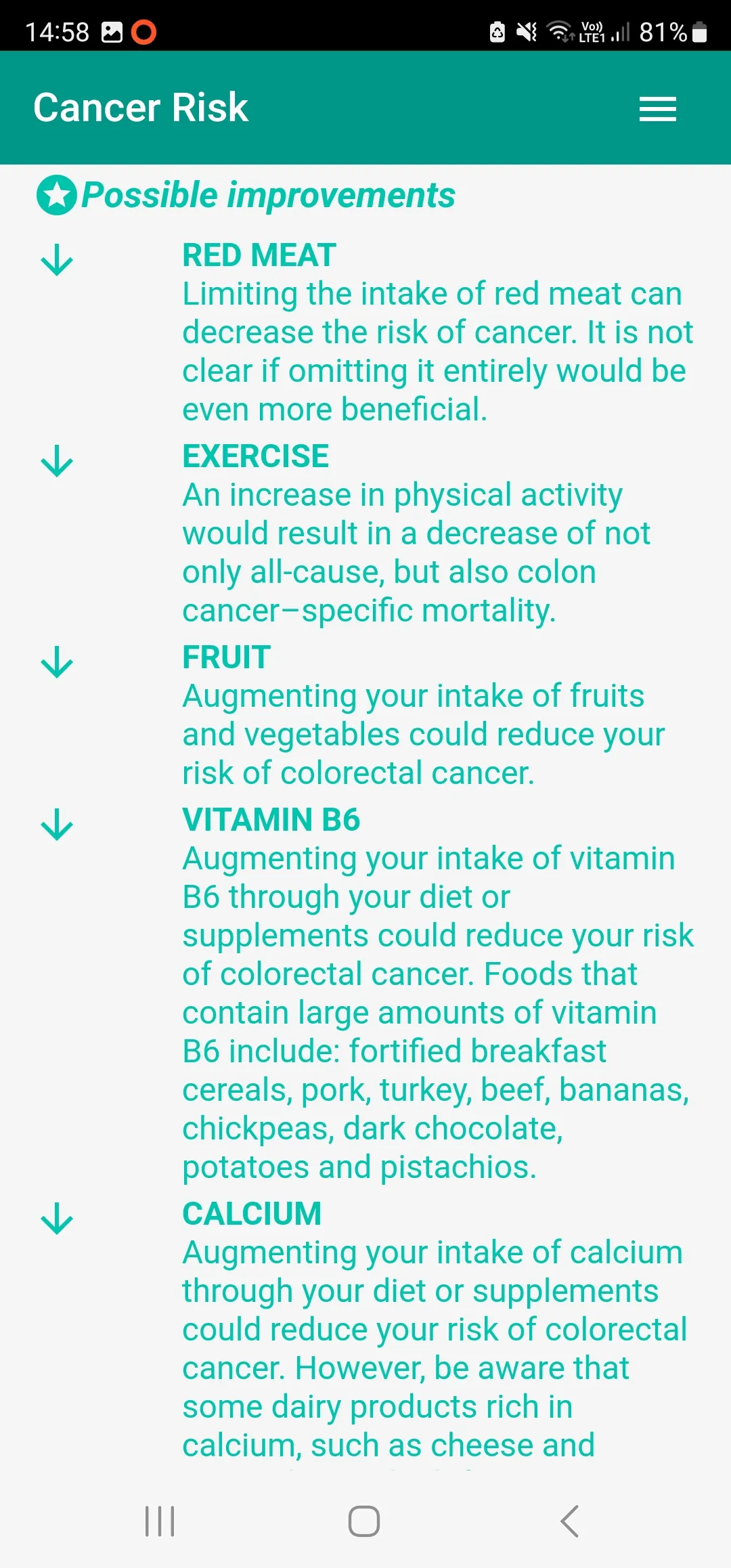 Cancer Risk Calculator | Indus Appstore | Screenshot